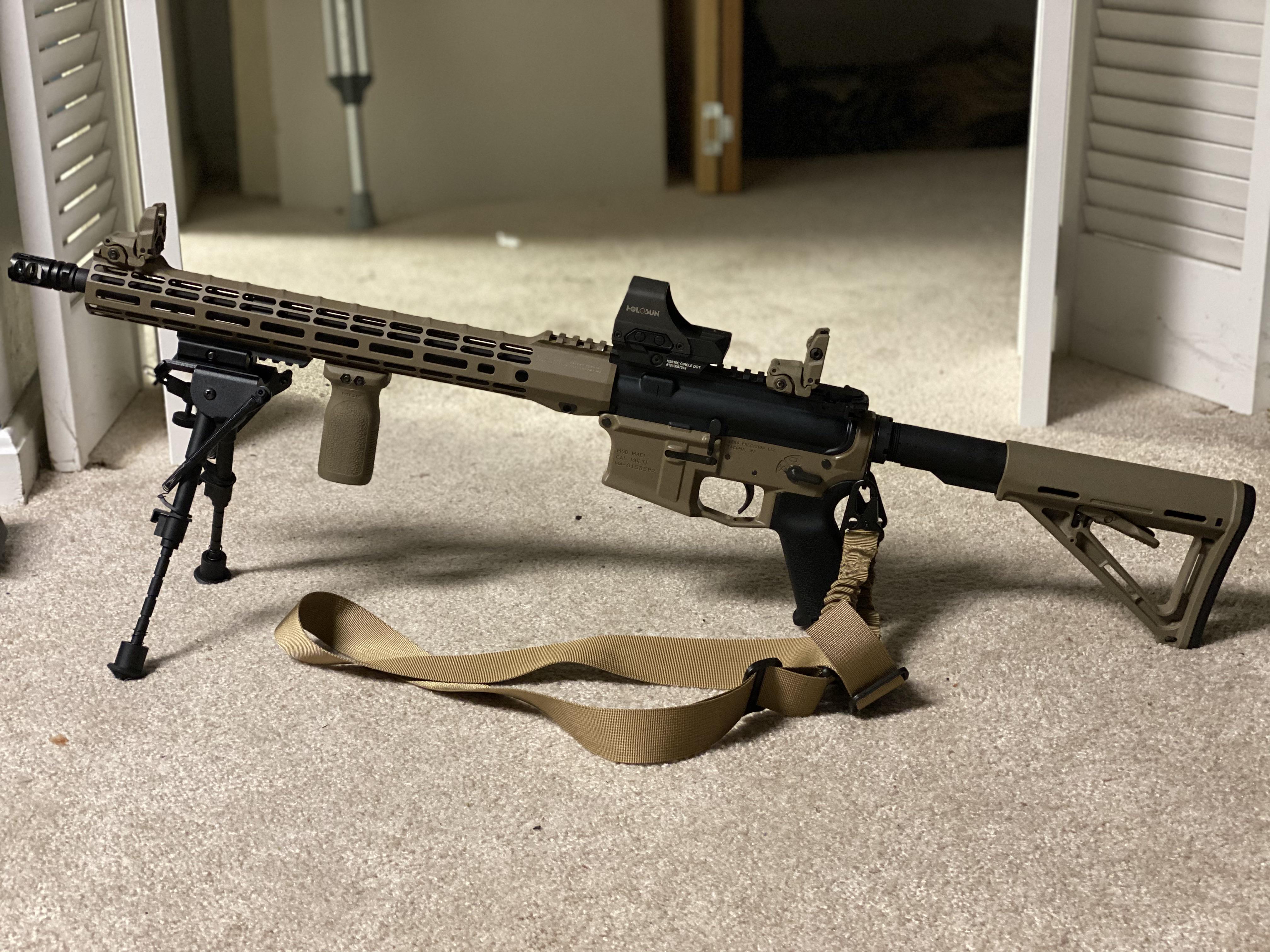Put the bipod on my custom Areo last night. liberalgunowners