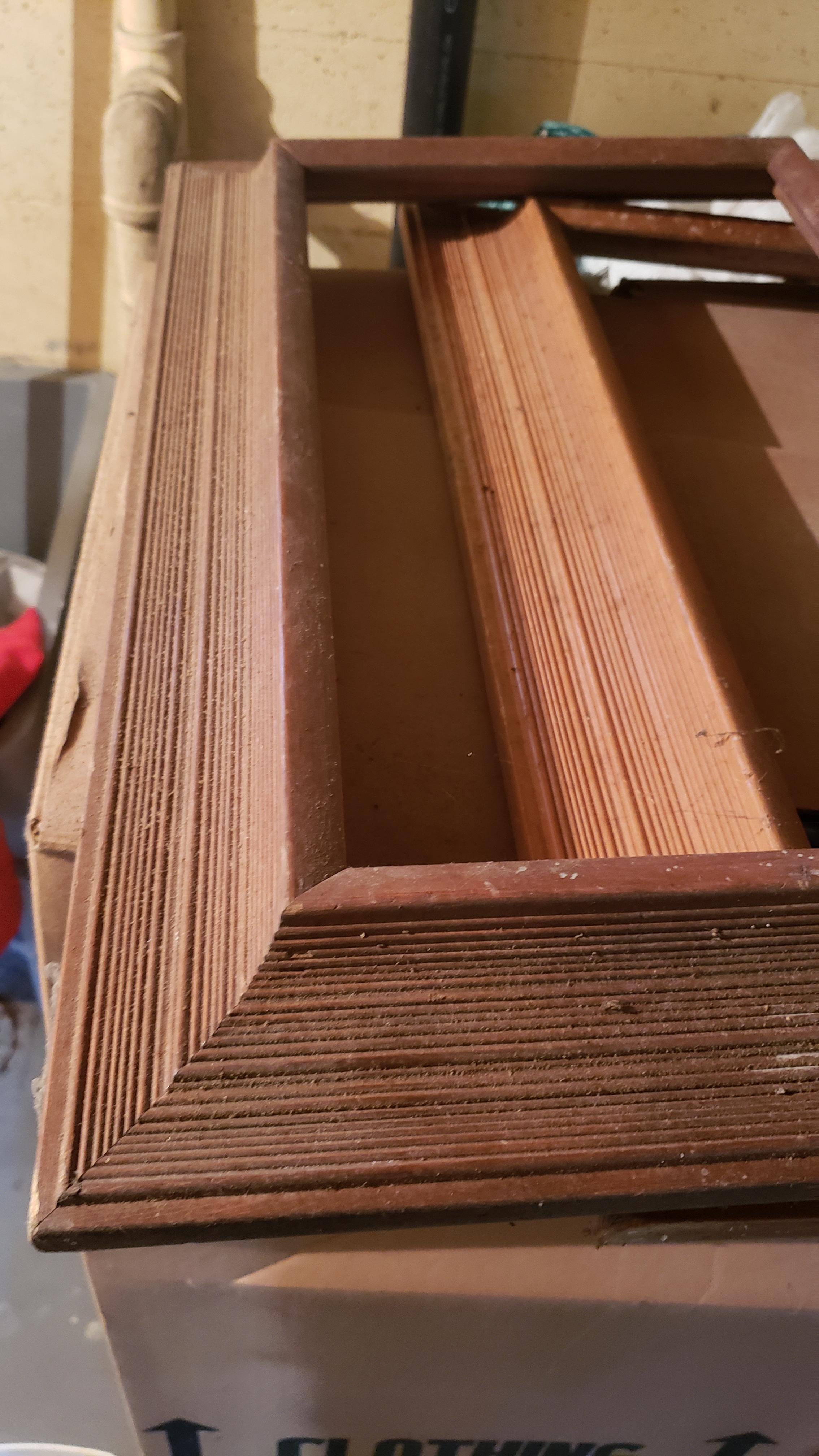 How do I sand these picture frames with lots of fine ridges so I can