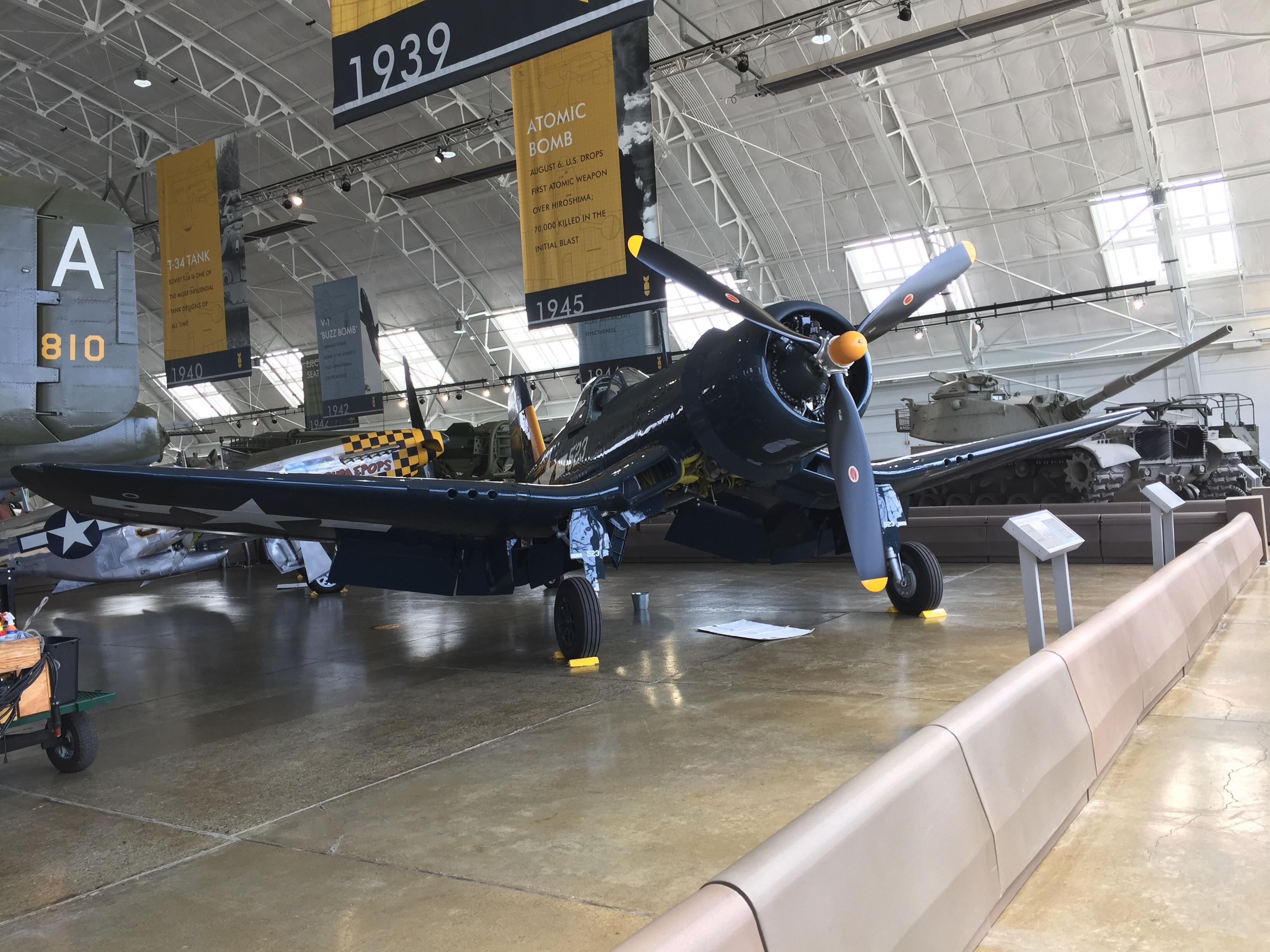 F4U1d Corsair New aircraft at the Flying Heritage & Combat Armor
