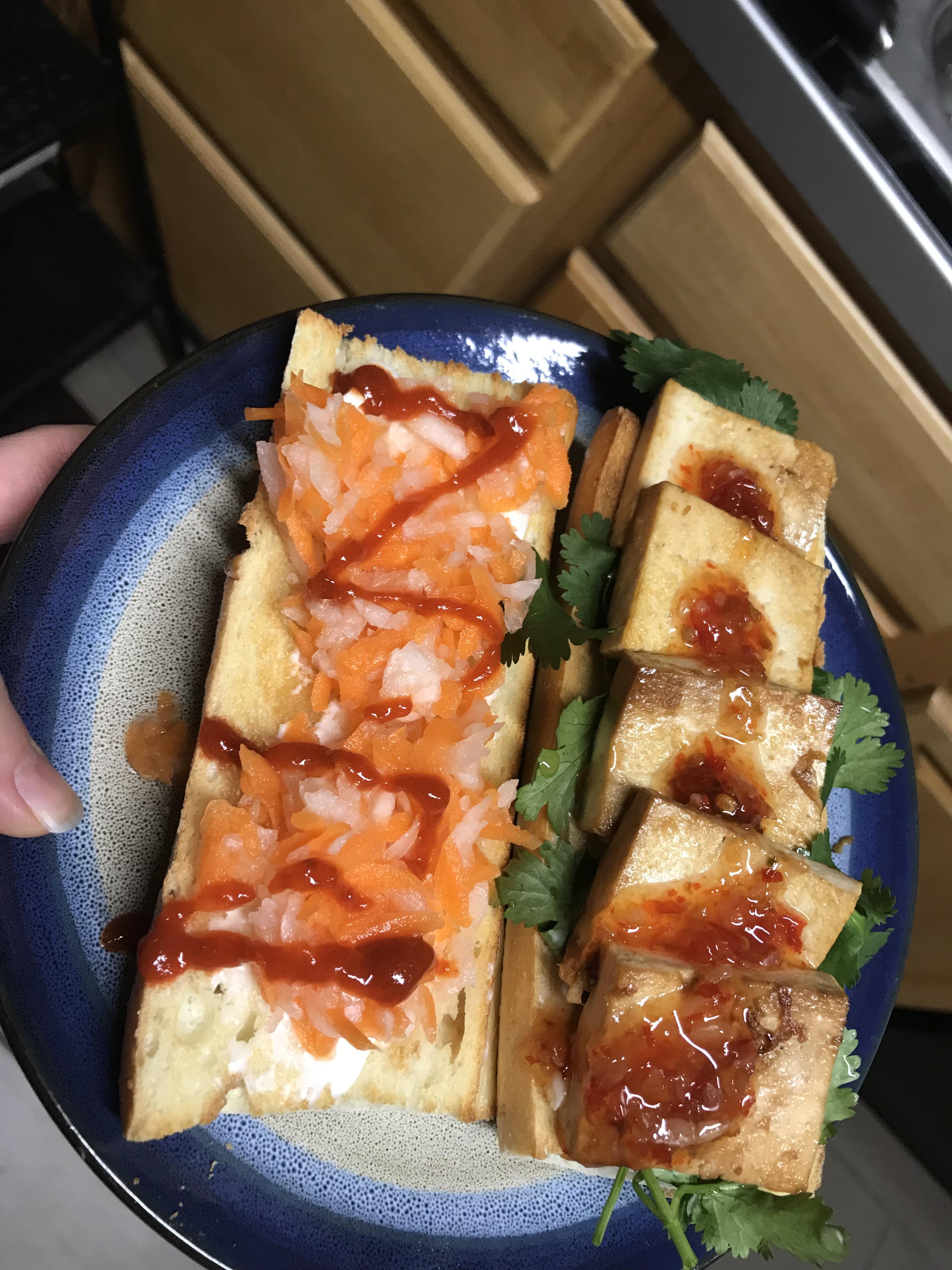 Tofu bánh mì r/veganrecipes