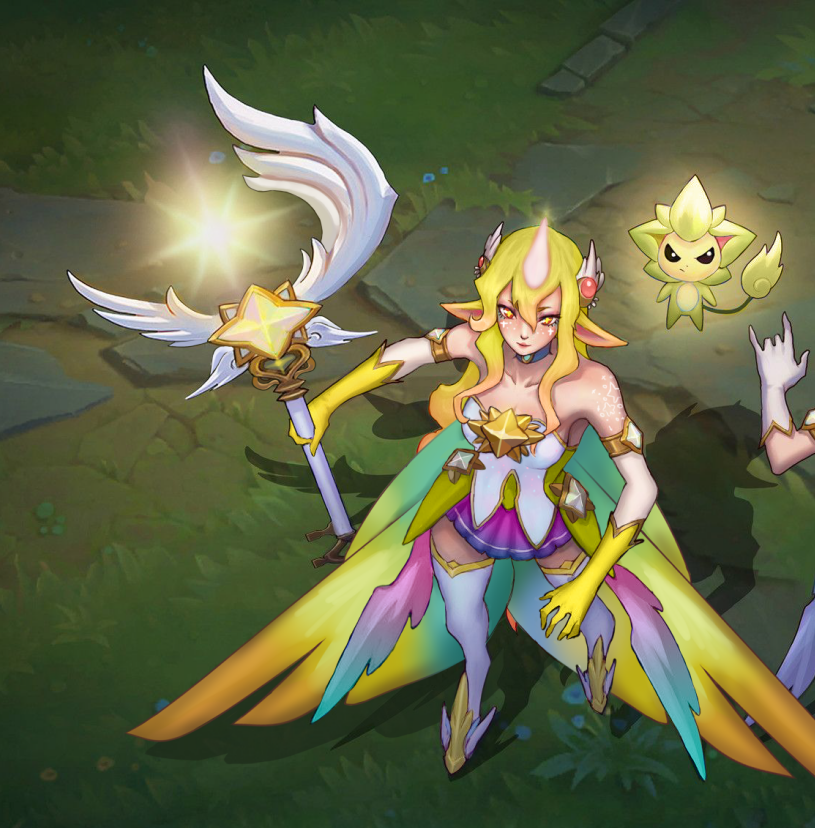 Quite messy, but I colored the base SG Soraka skin as a prestige! r