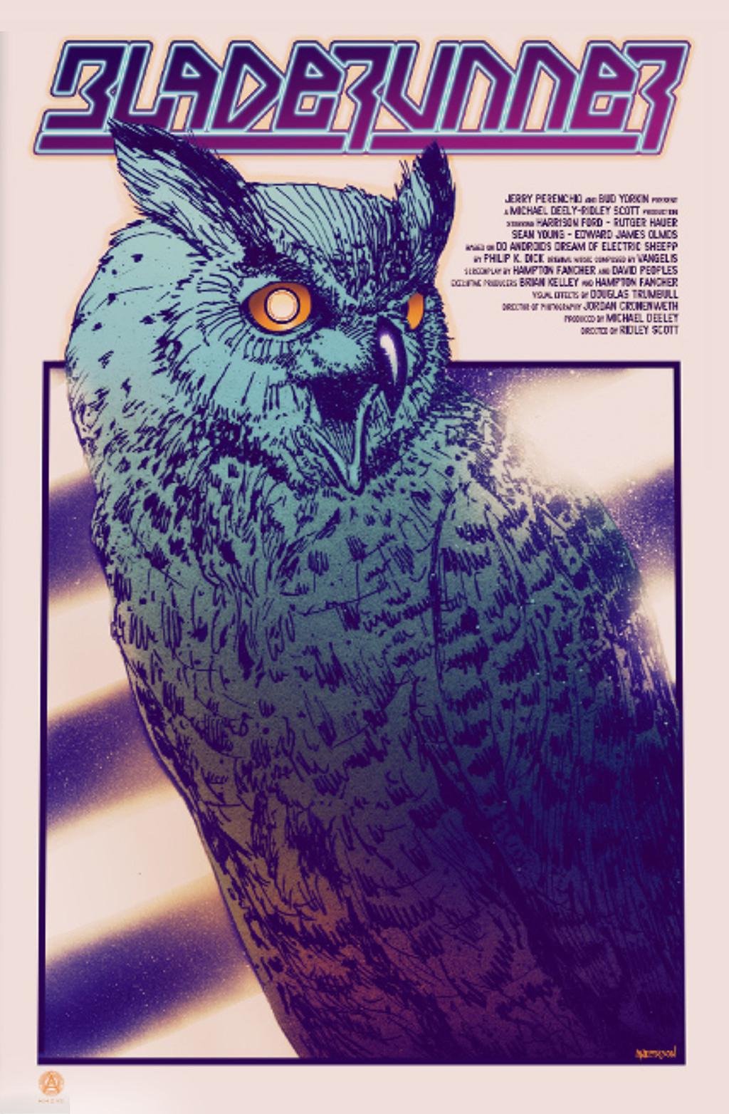 "Do You Like Our Owl?" a Blade Runner fan poster of mine r/bladerunner