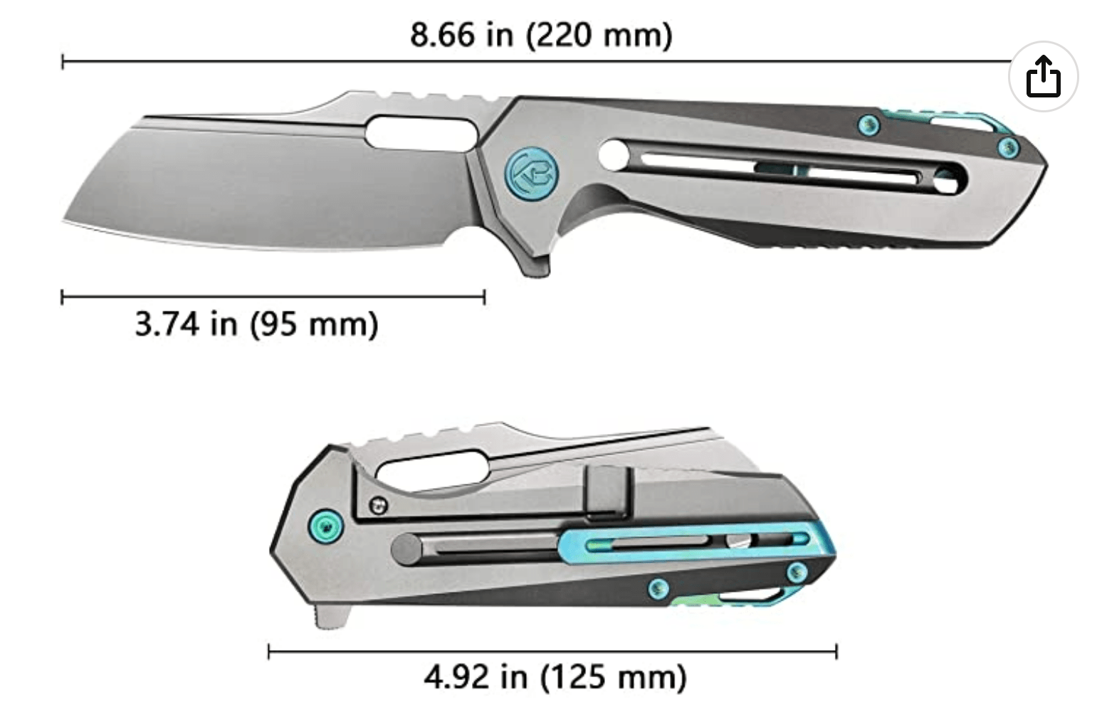 Heads up for Fans of Big Knives.... Kubey Atlas for 108 (25 plus 10