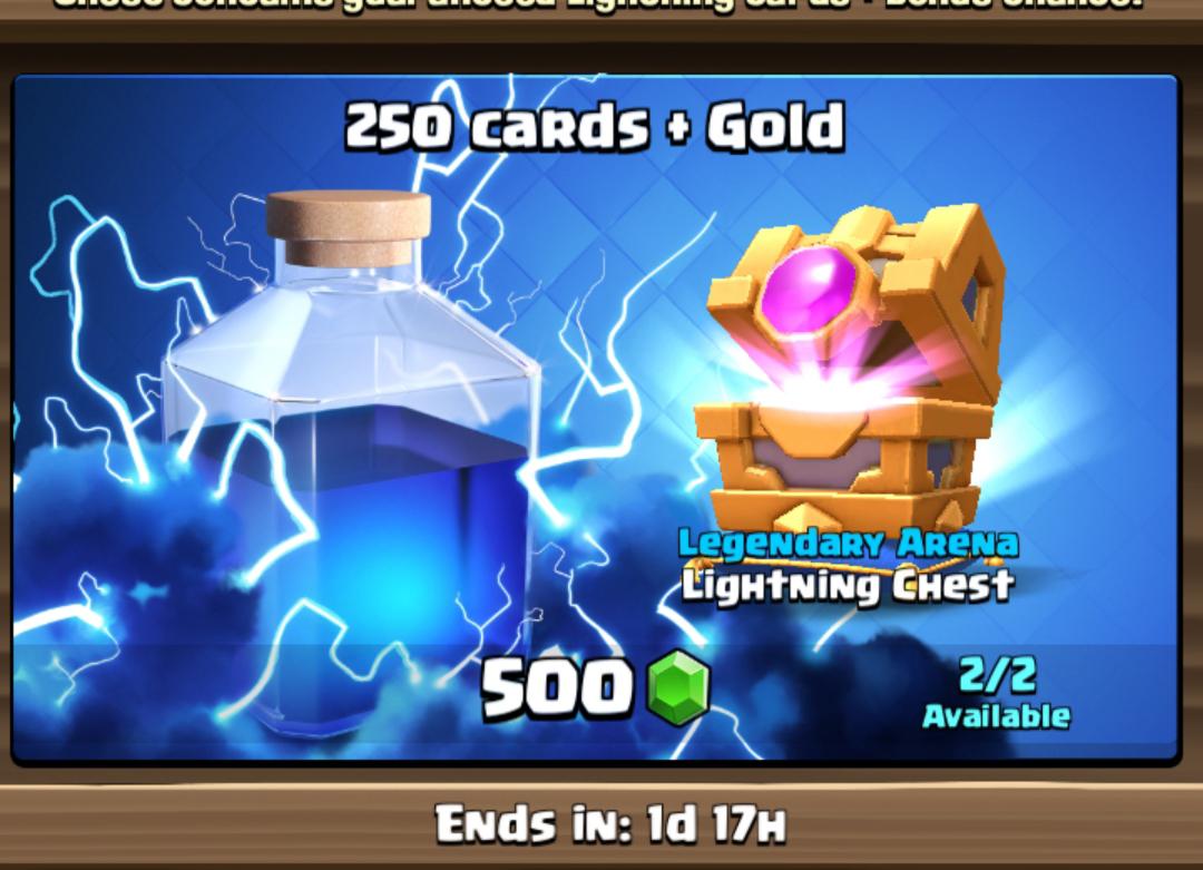 They changed the look of the lightning chest r/ClashRoyale