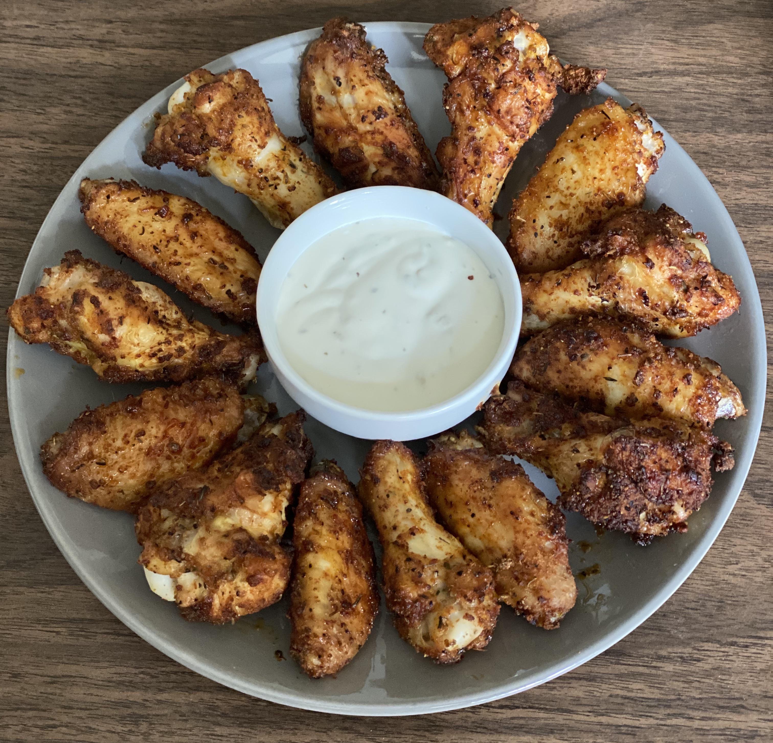 Spicy dry rub wings in the NuWave convection oven r/Wings