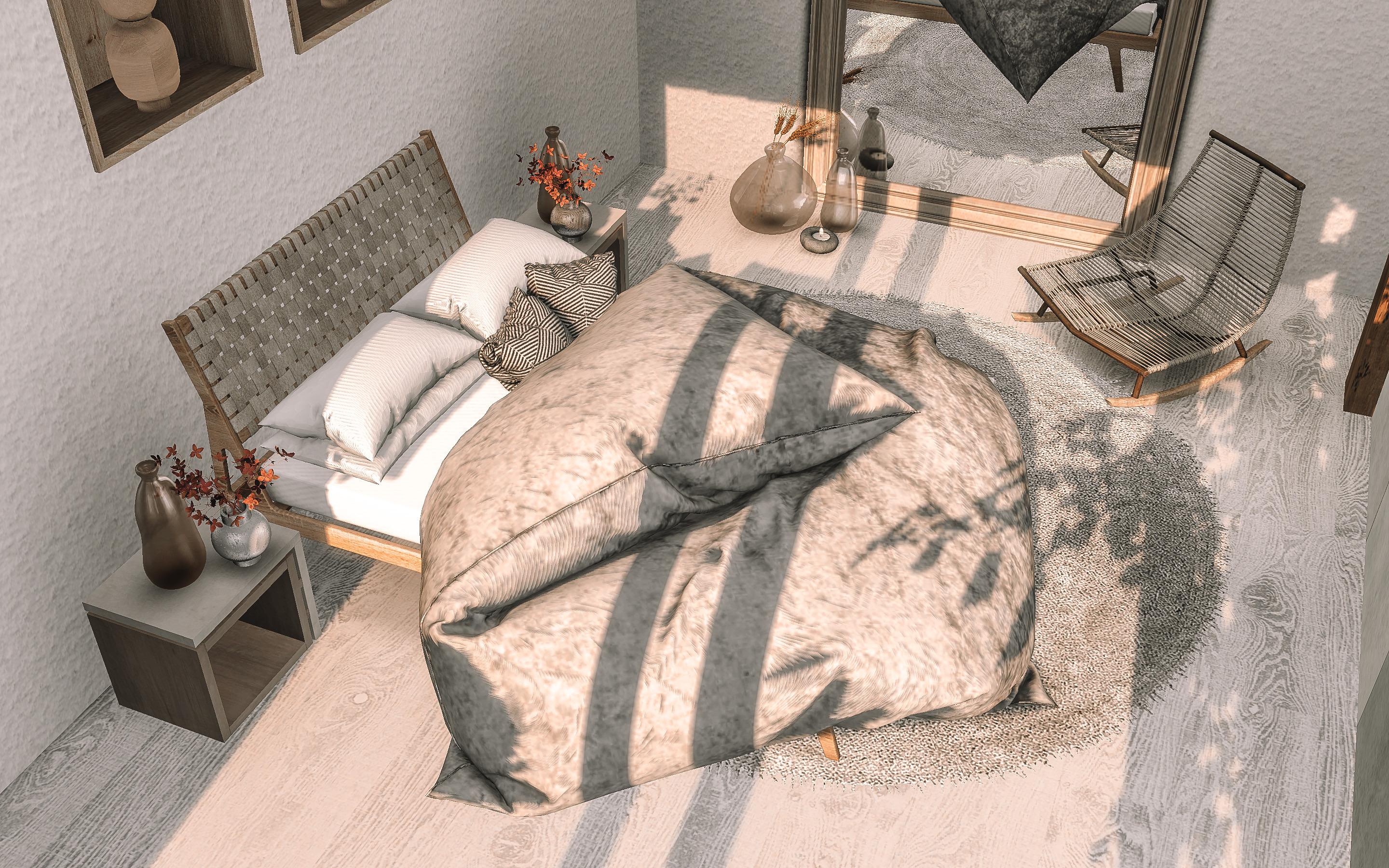 Love this cosy bedding by SundaysSims more photos simsbydanielle