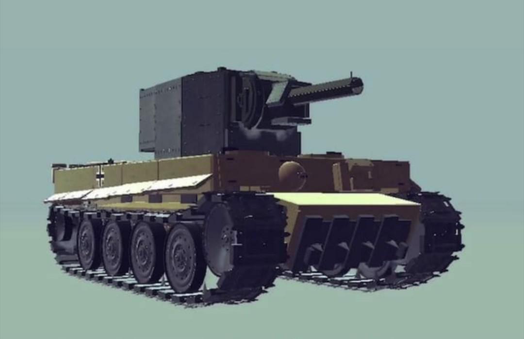 Tiger 1 with kv2 turret actually looks good r/CursedTanks