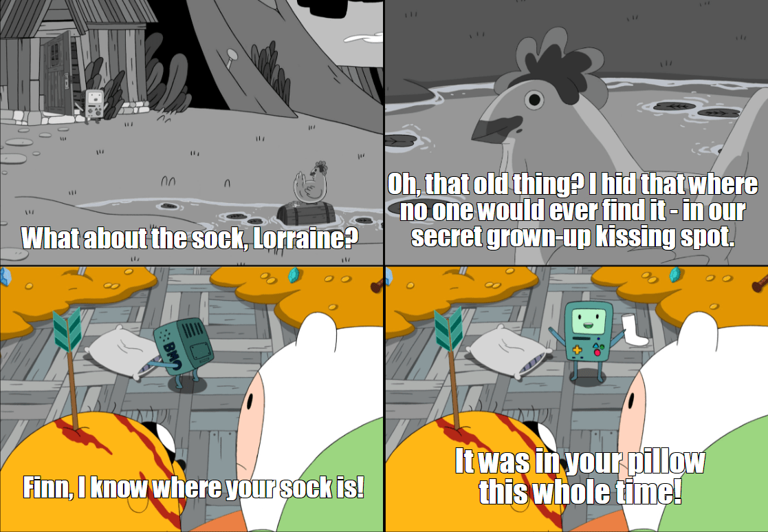 This pillow smells like chicken r/adventuretime