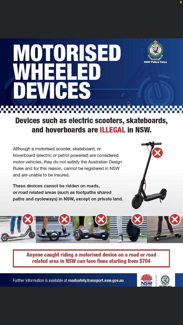 Devises such as electric scooters, skateboards, and hoverboards are