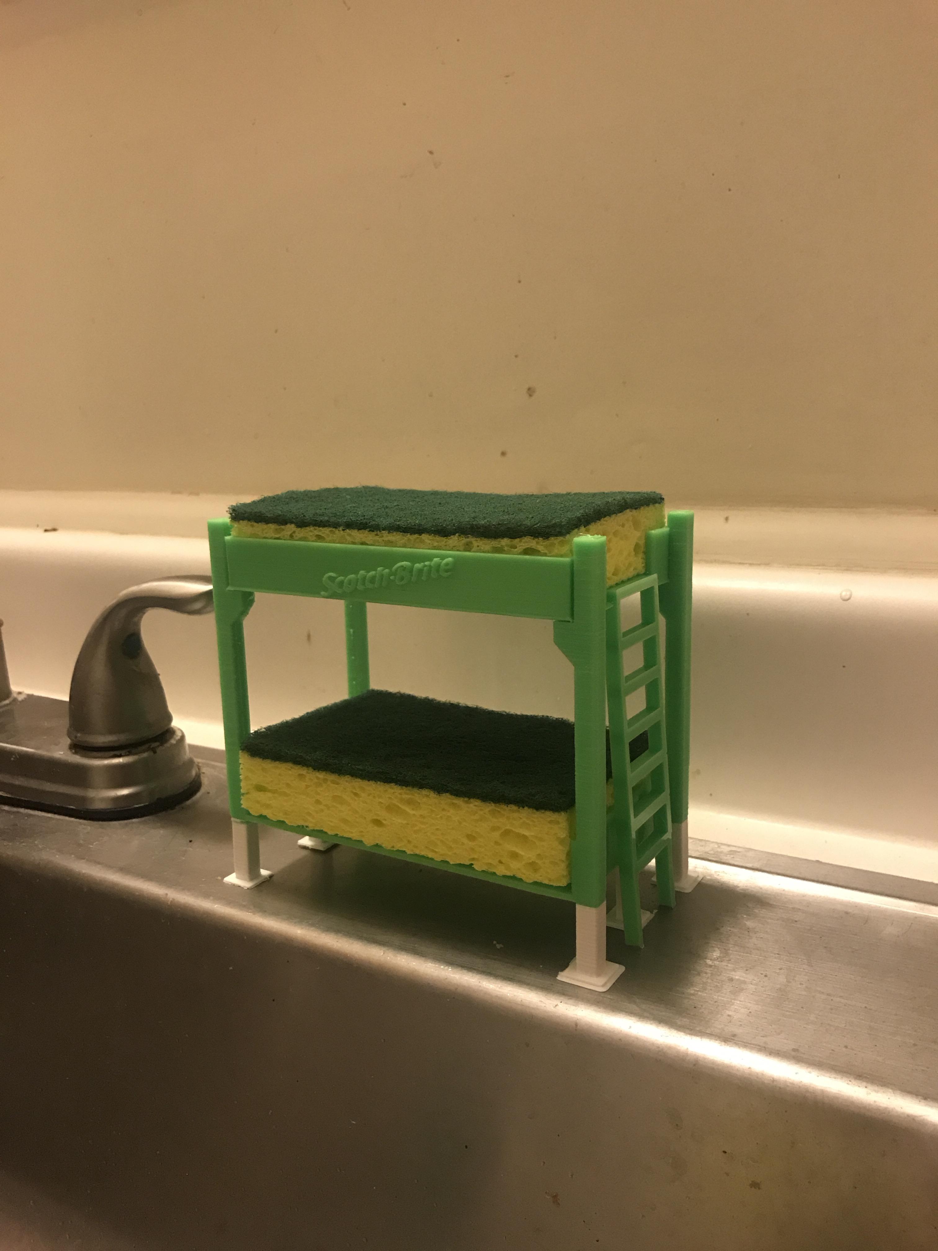 Bunk bed sponge holder r/functionalprint