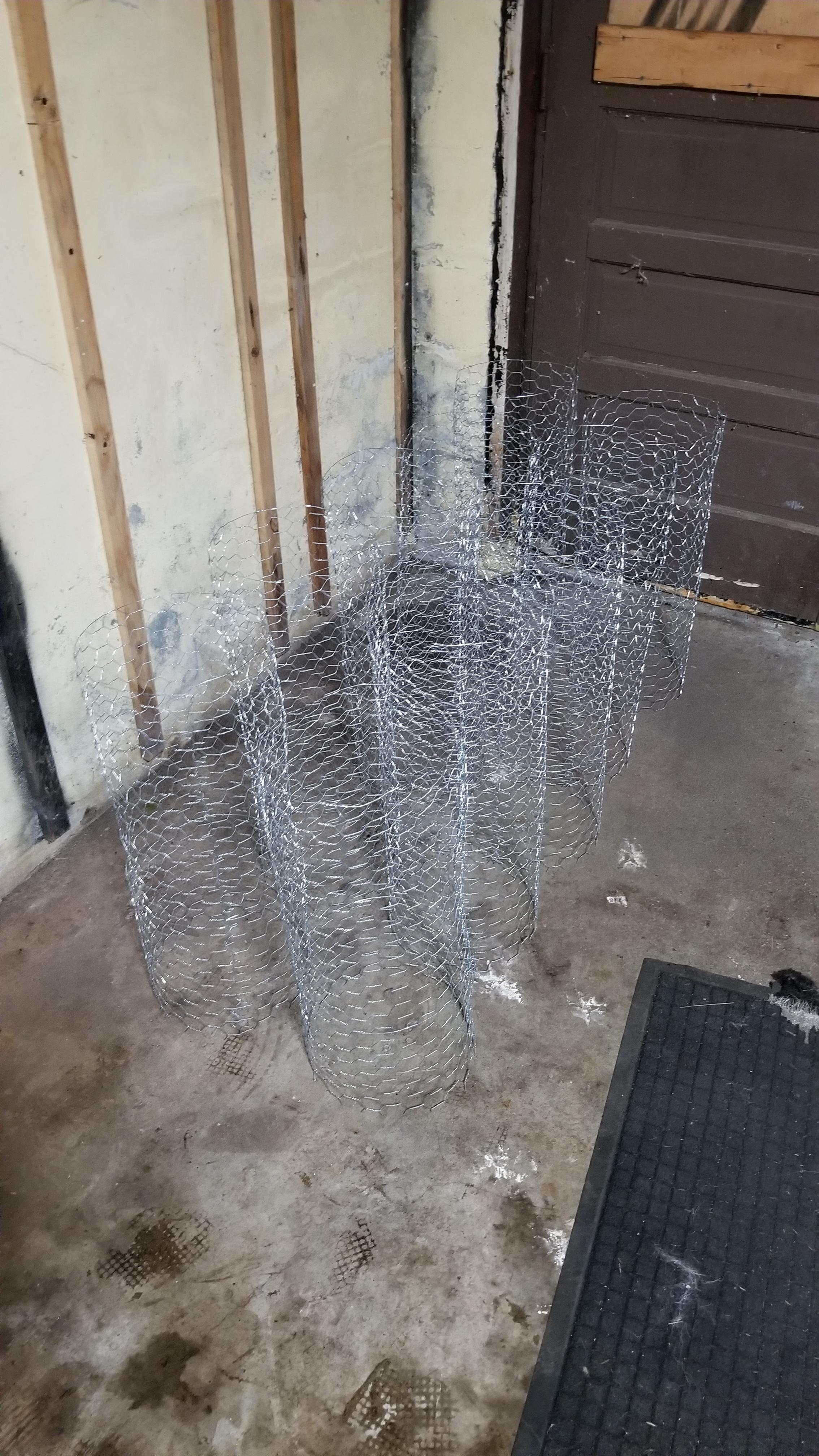 Outdoor chicken wire plant cages r/Michigents