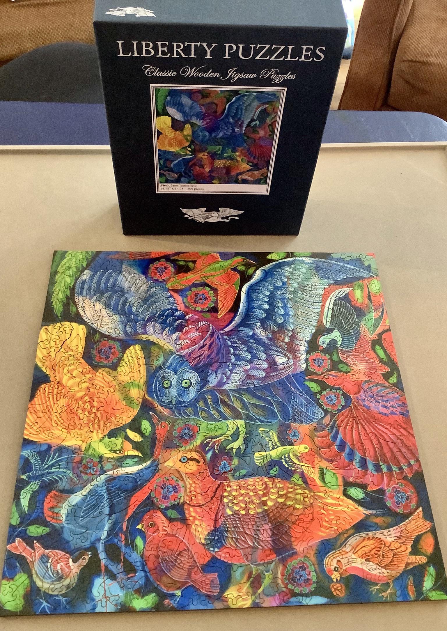 Finally finished! 509 pieces but it took forever! Liberty Puzzles