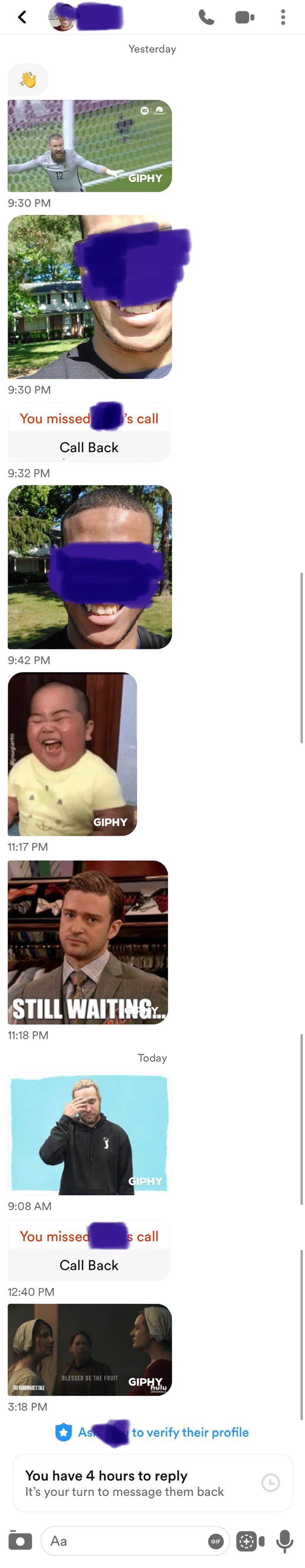 Y’all, here’s what you don’t do when you match with someone. I’ve never