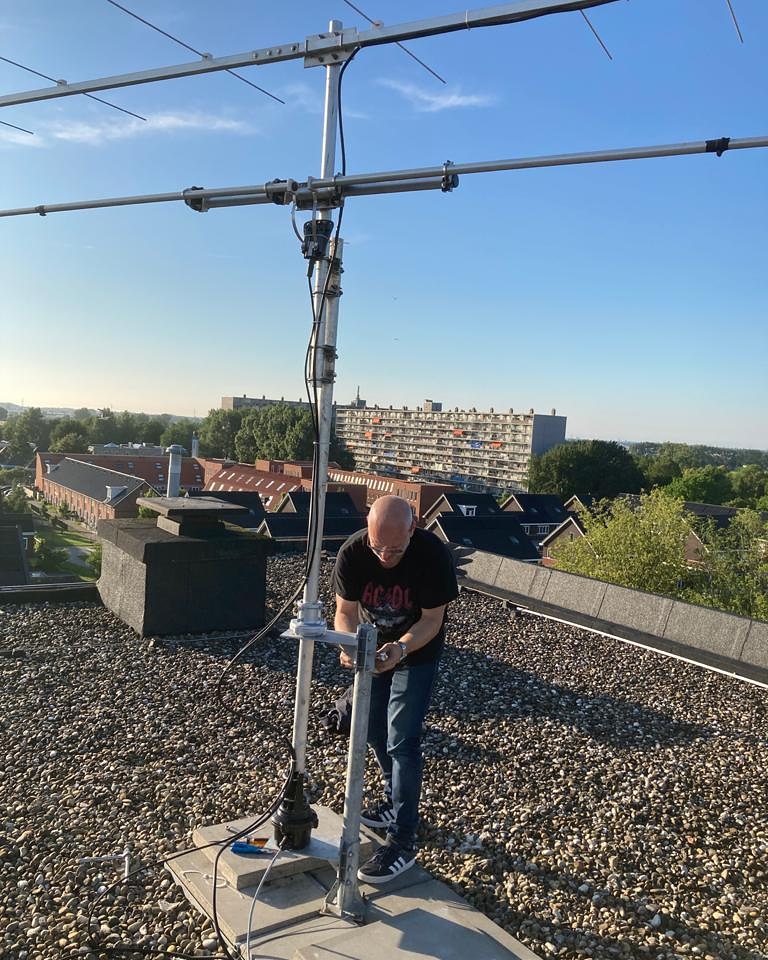 Thrust bearing antenna mast update at PD3LPA r/amateurradio