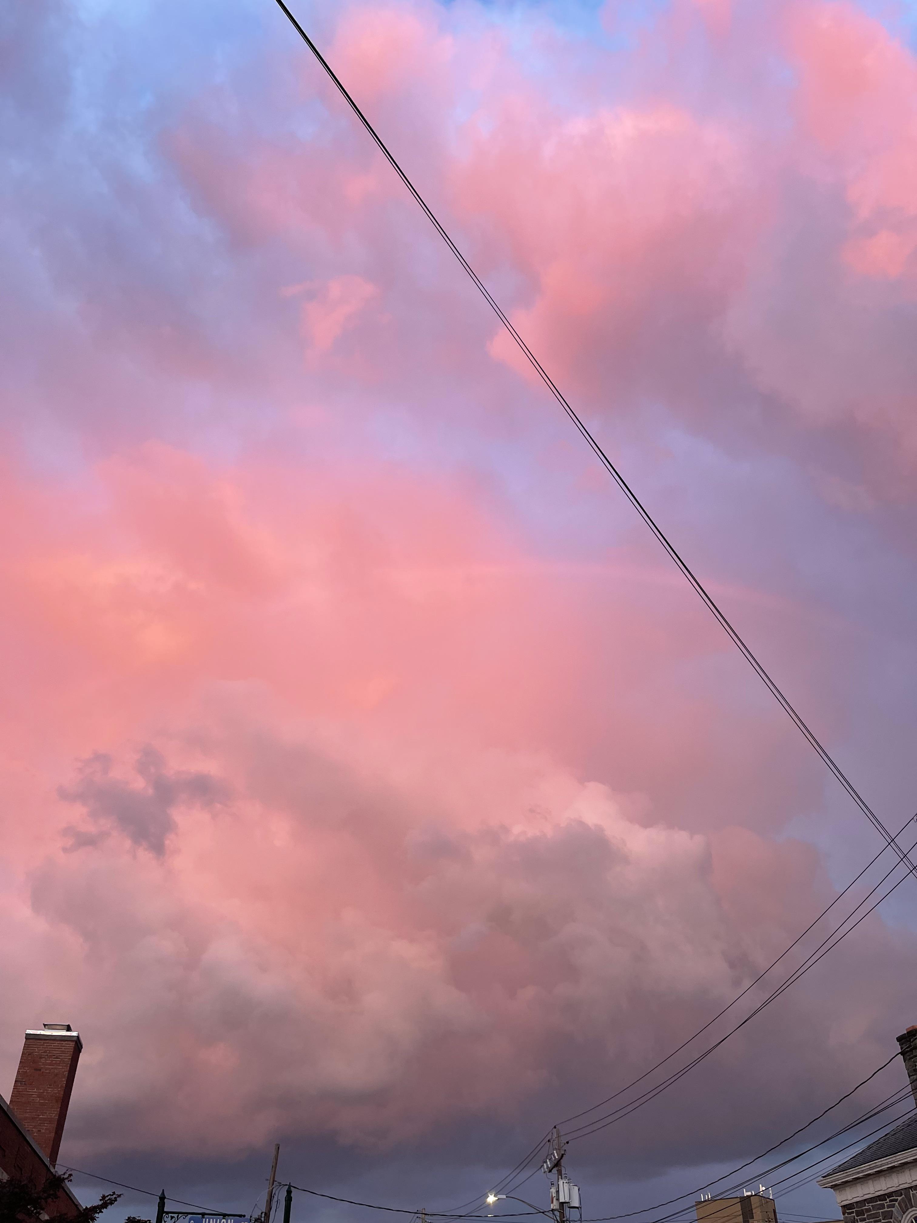 Anyone ever see a pink rainbow before? It’s a little hard to see but I