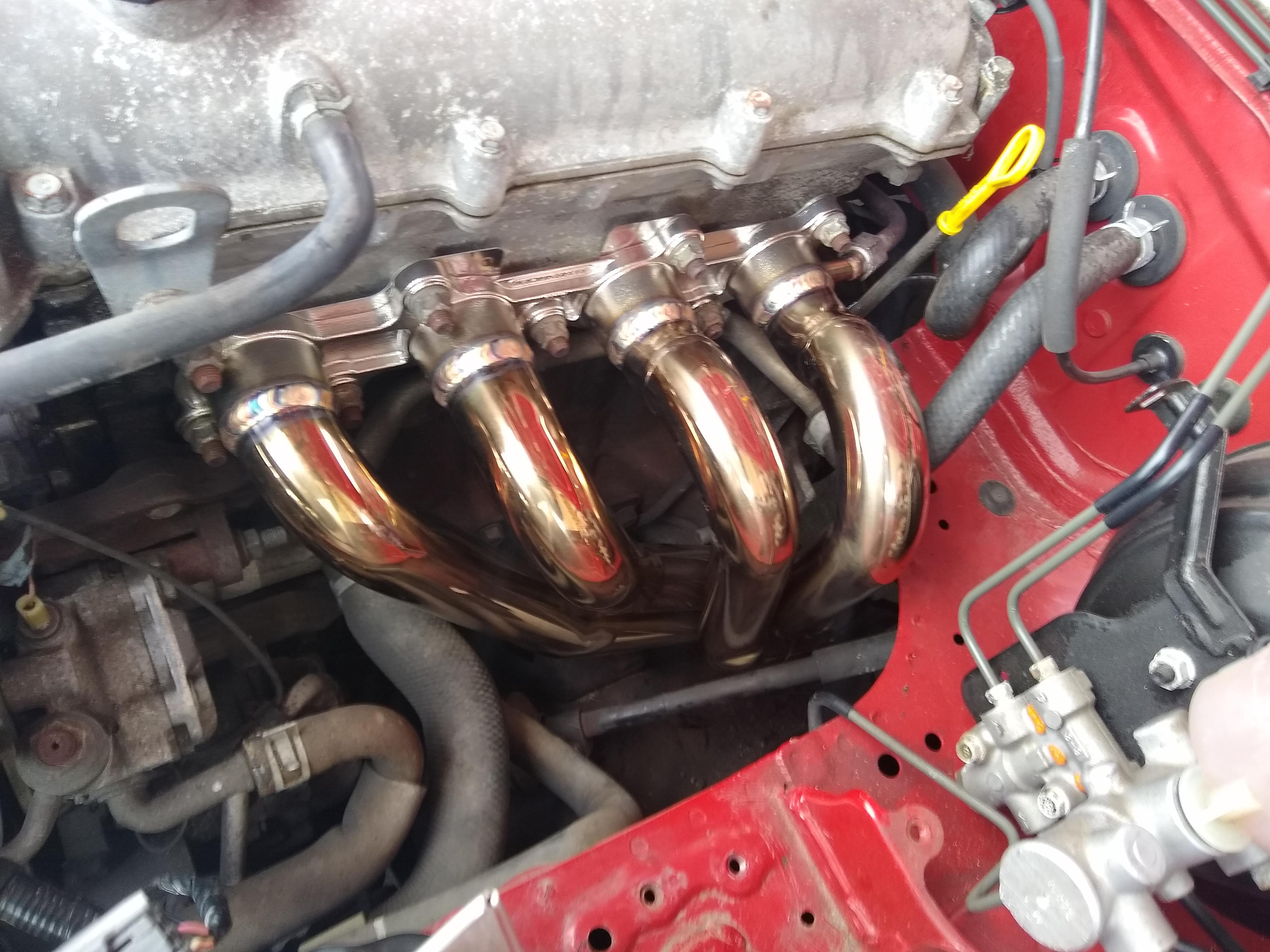 Sexy!! Racing beat 4 to 1 header ,to isr circuit spec exhaust.loud and