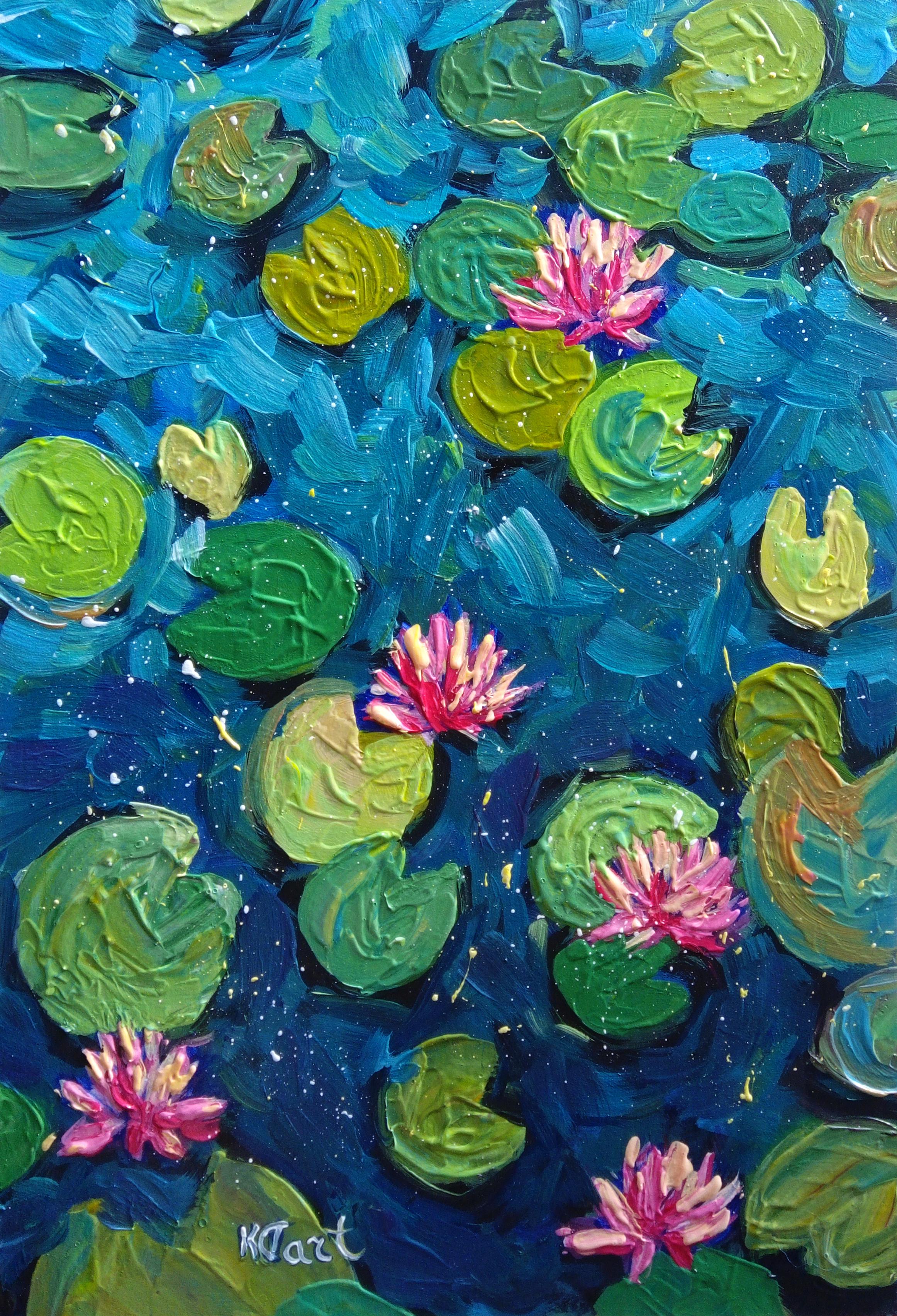 Water lily garden, Acrylic, 30x20cm, 2021 r/originalpainting