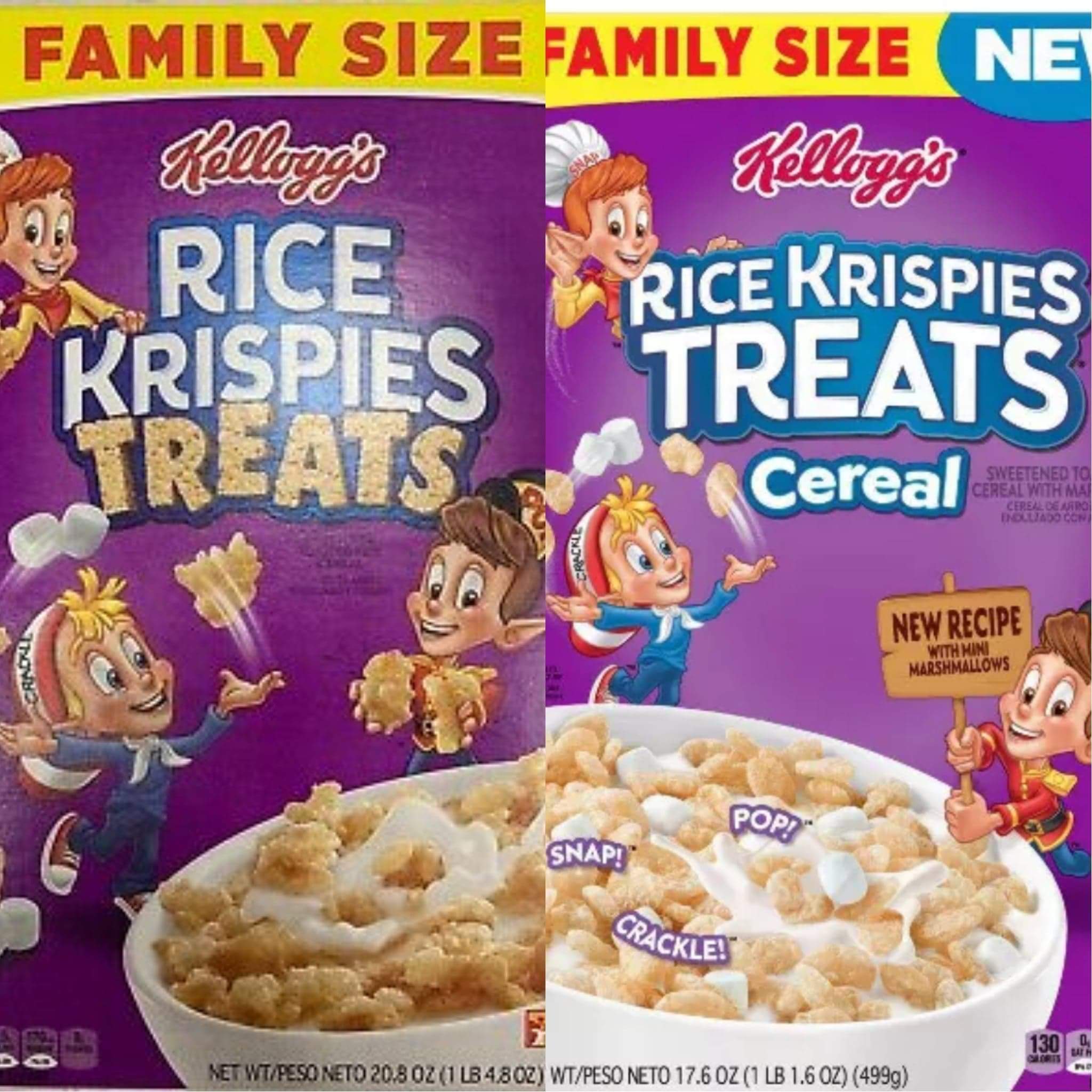 They took the rice crispy treats out of rice crispy treats cereal! Was