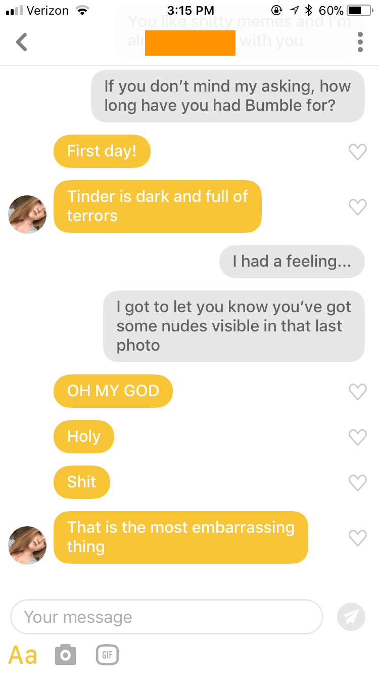 Visible Nudes : Tinder