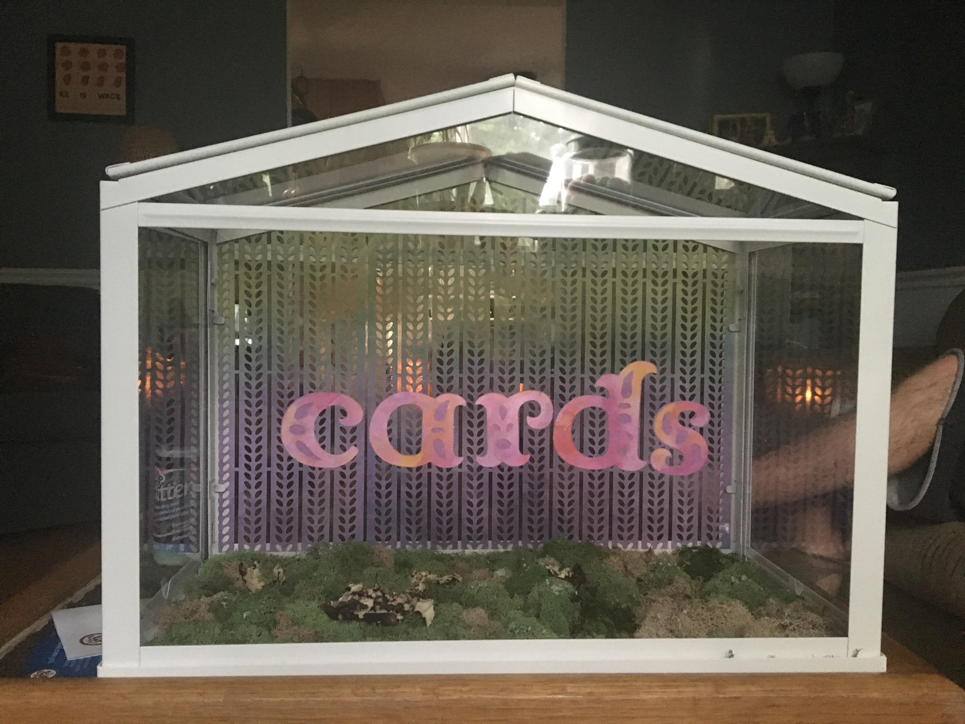 My friend asked me to make a card box that would fit her