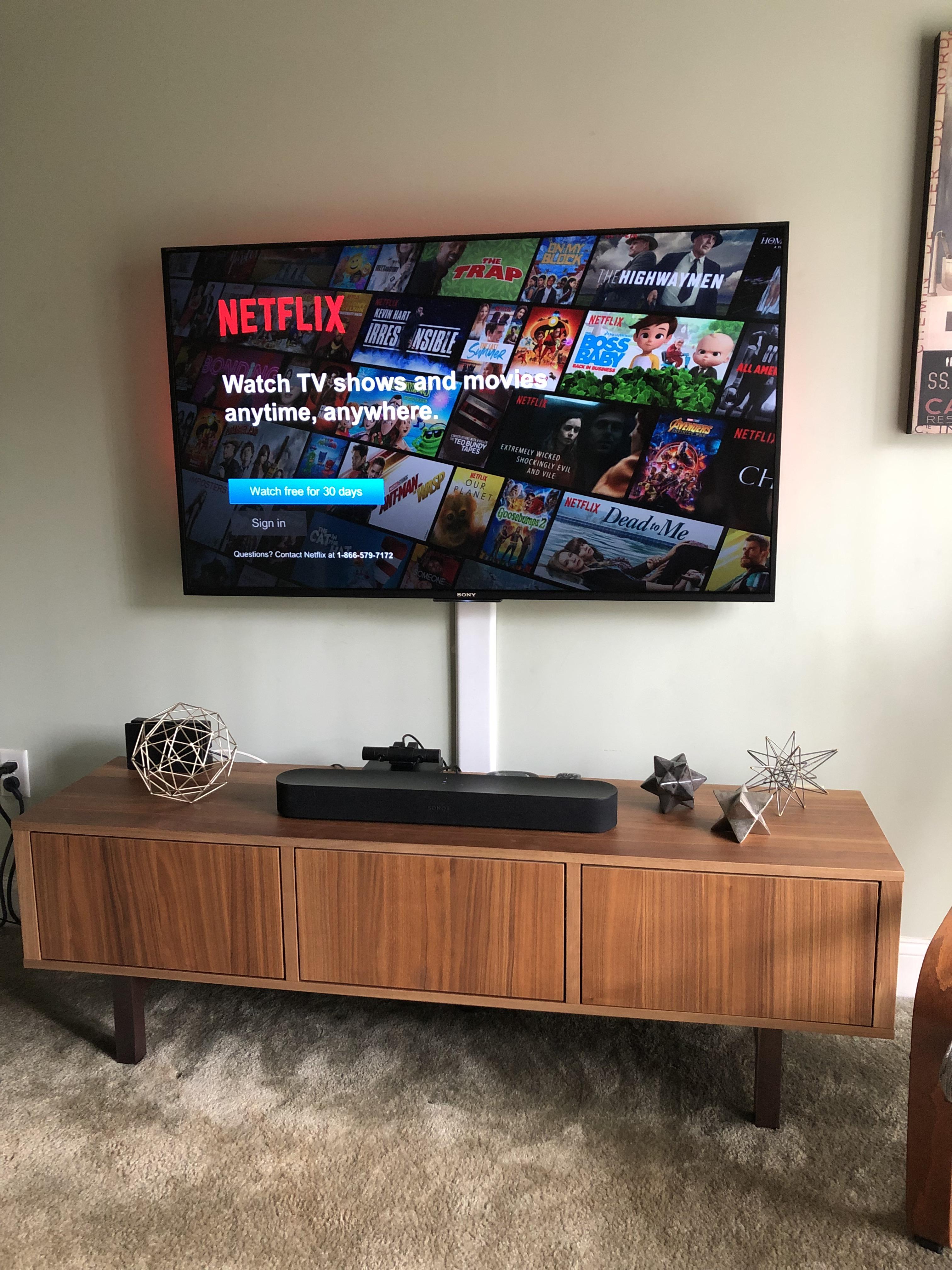 Cleaned up the living room A/V setup r/sonos