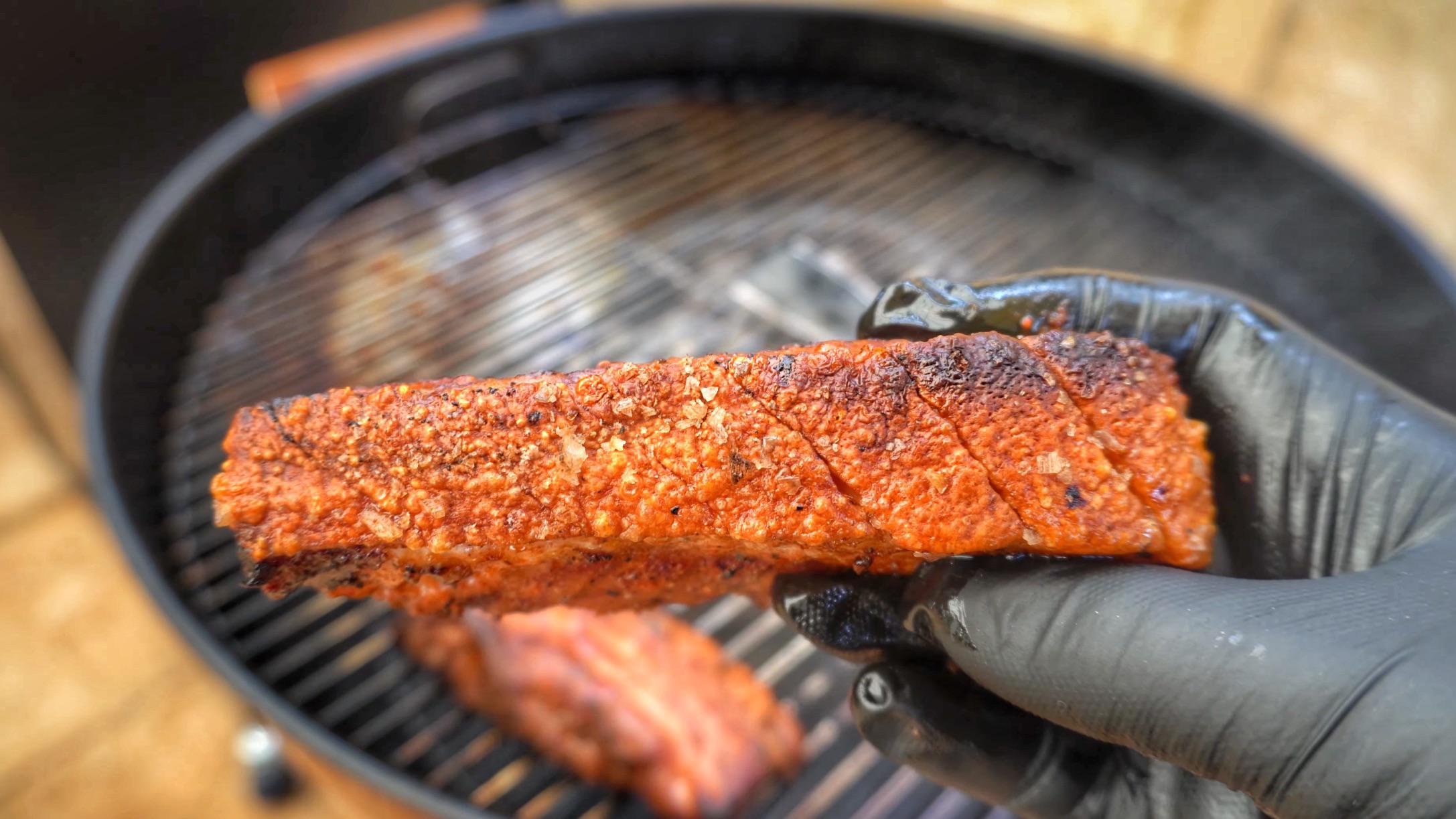 Tried a new pork belly cooking method in the er! r/smoking