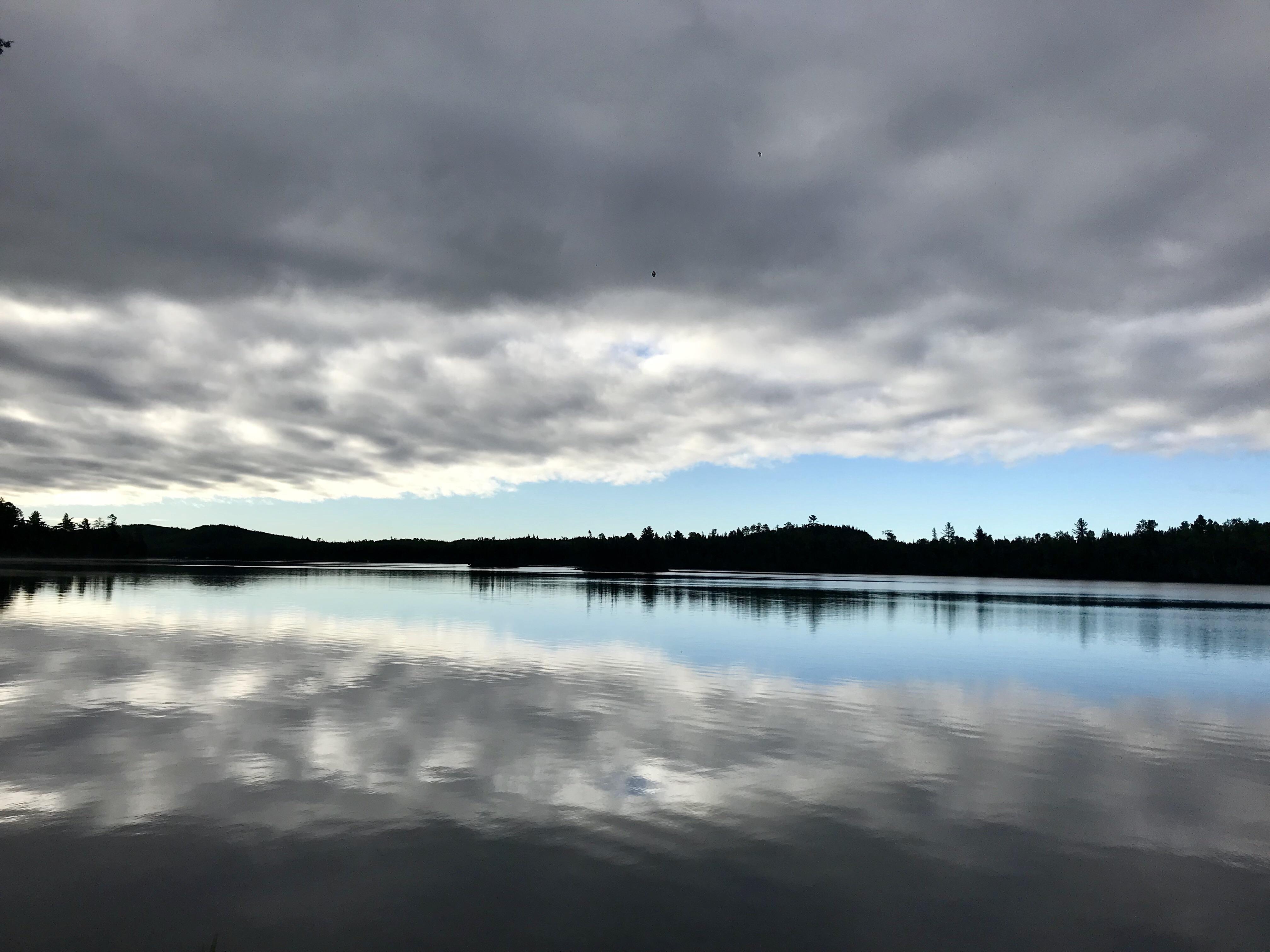 A cloudy morning on West Bearskin lake up North r/minnesota