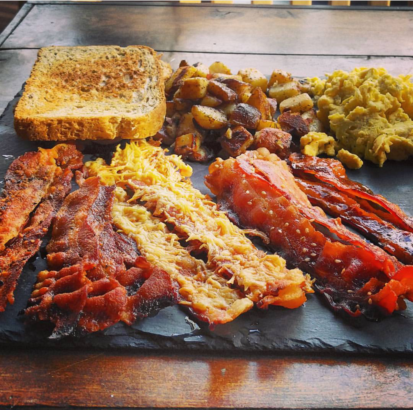 The Bacon sampler at House of Bacon in Auburn, Maine r/Bacon
