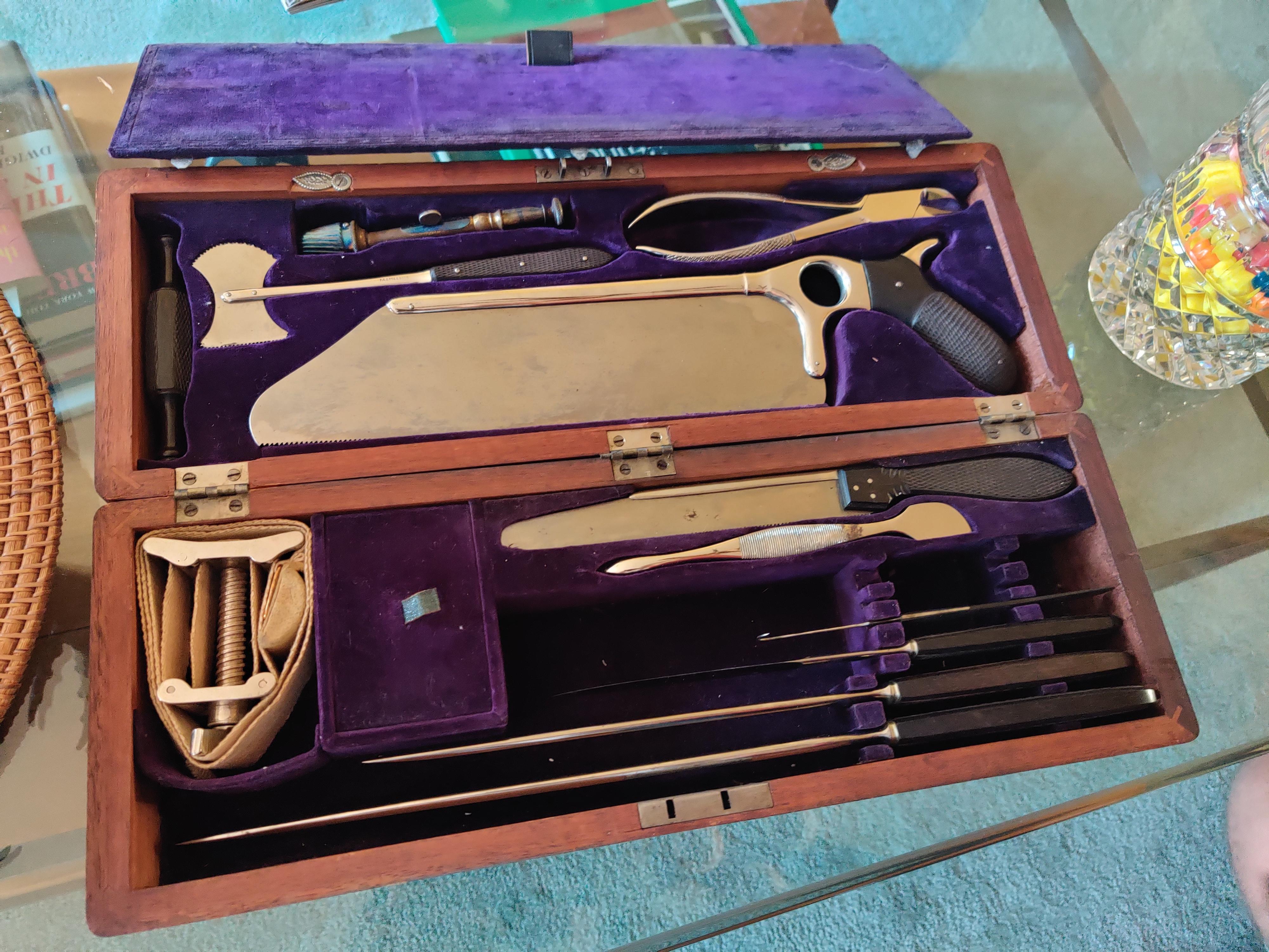 My friends great grandfather's medical kit from the American Civil War