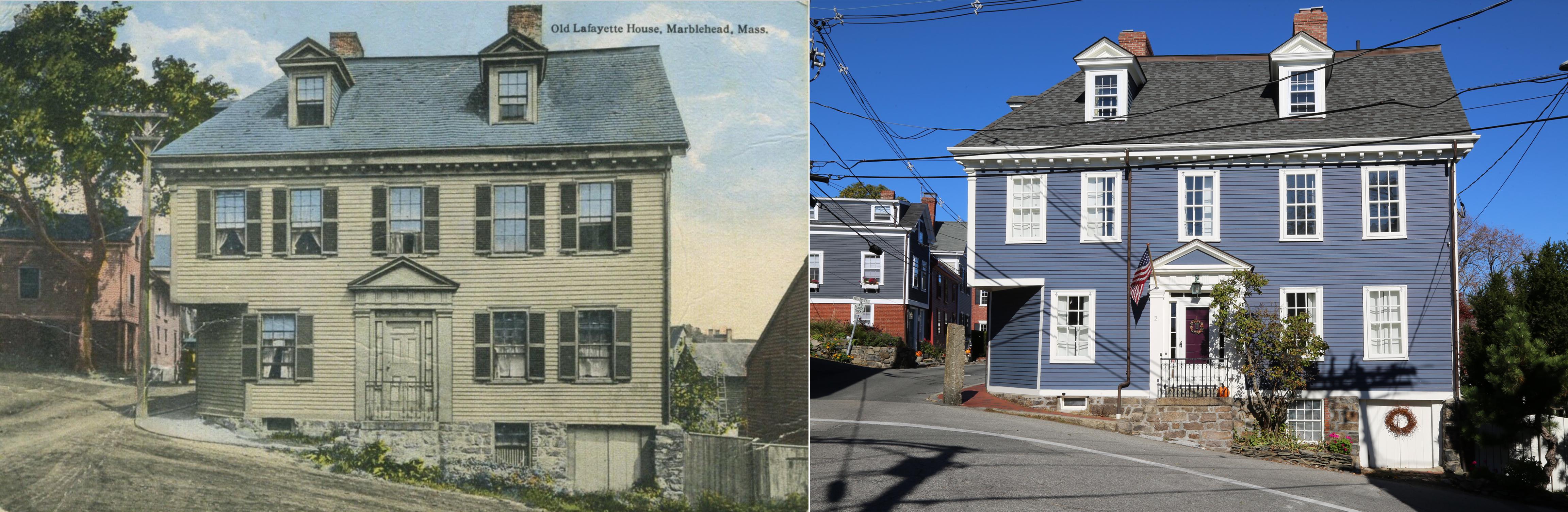 Lafayette House (Marblehead MA) Then & Now 1940 & 2021 r/pics