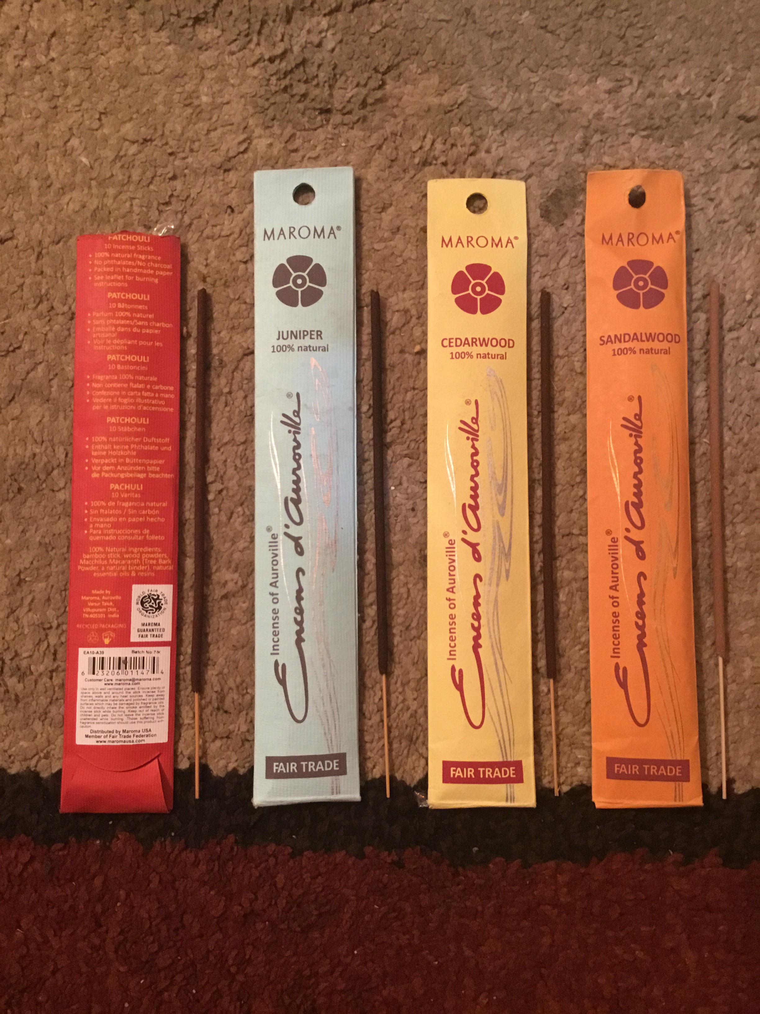 Maroma incense review r/Incense