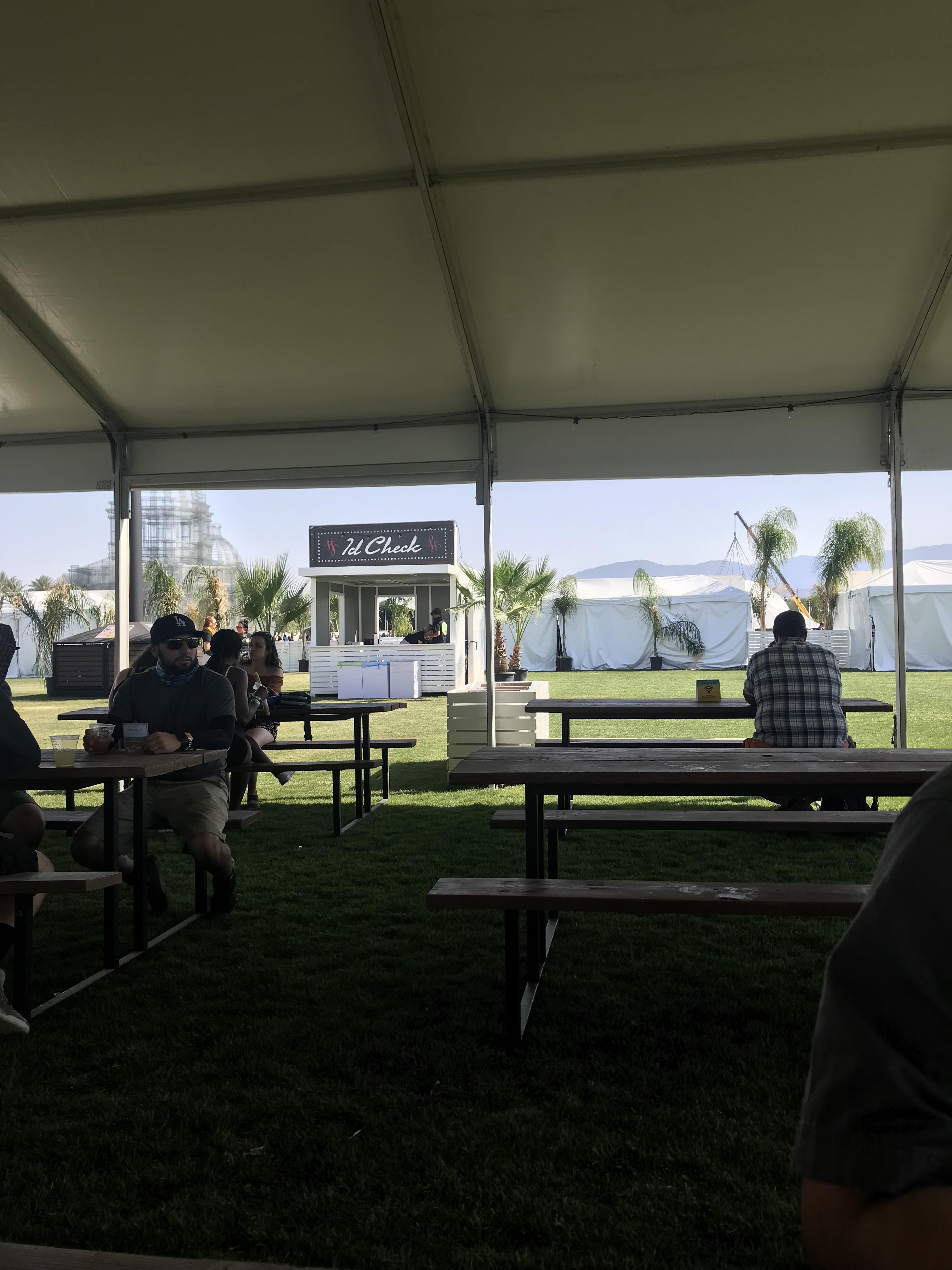 Why is there an ID Check inside the beer garden? Lol r/Coachella