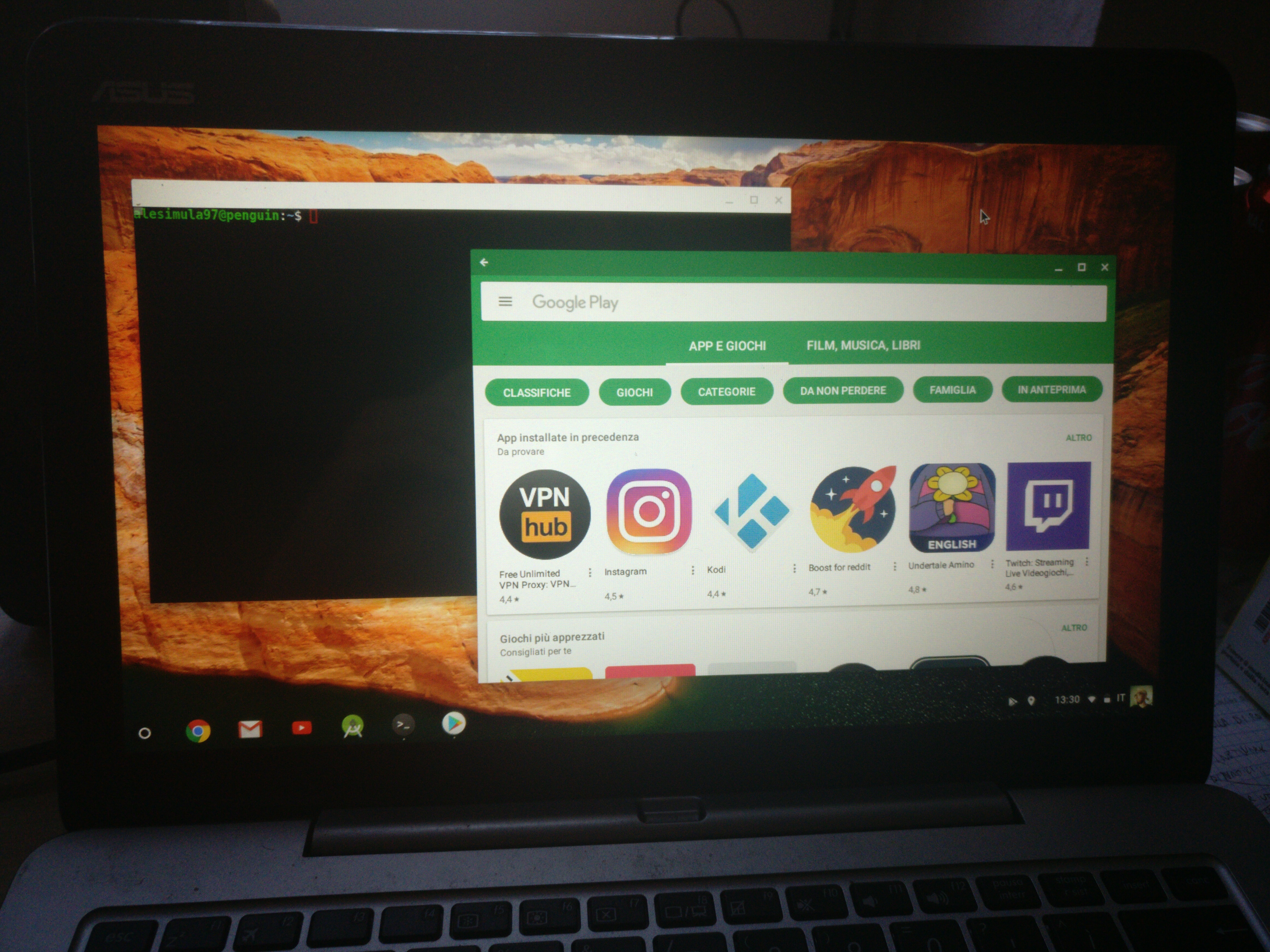 Official chromeOS running on a nonchromebook laptop (for more info