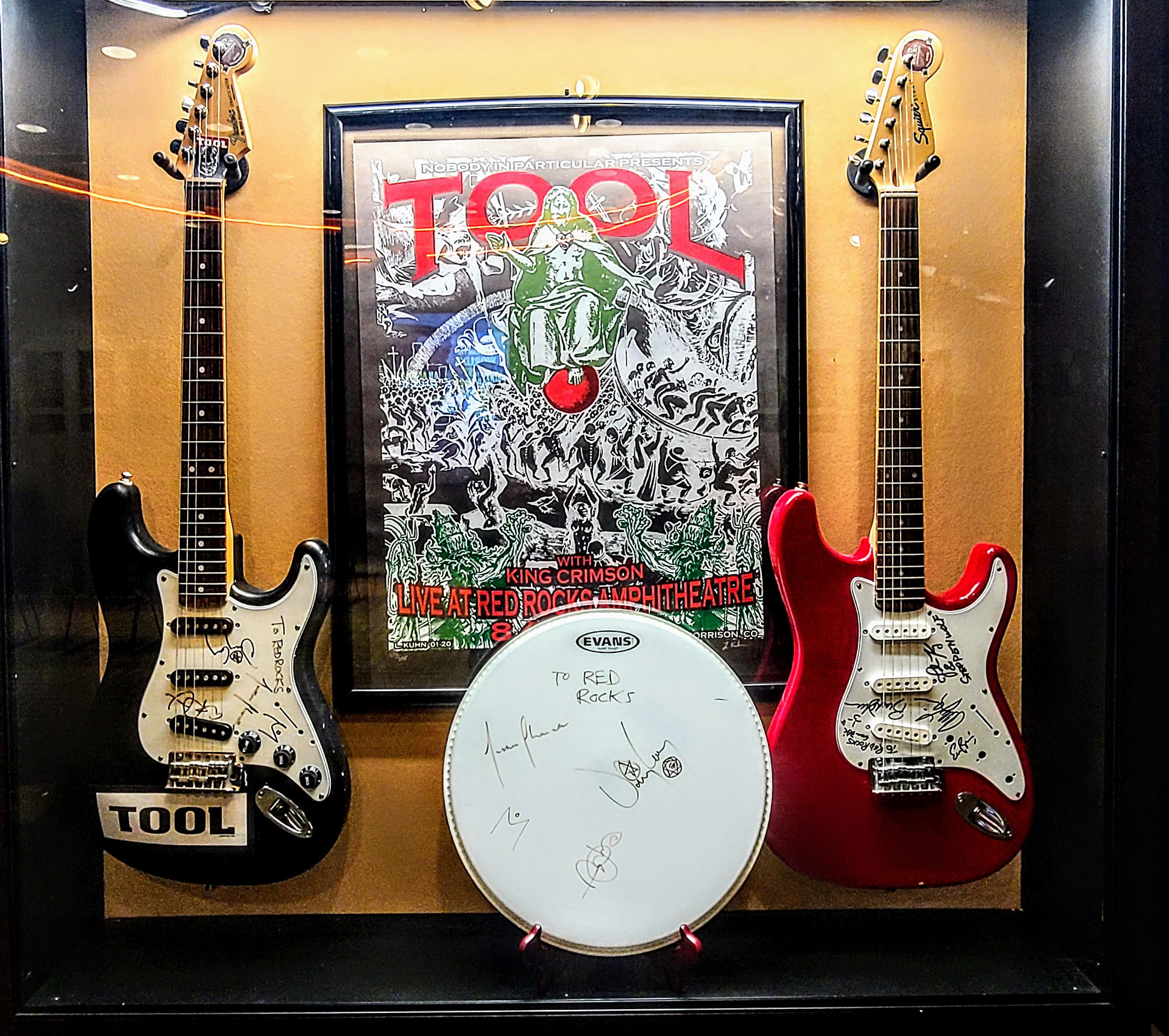 Show at a bucket list venue this evening. Ran across this display in