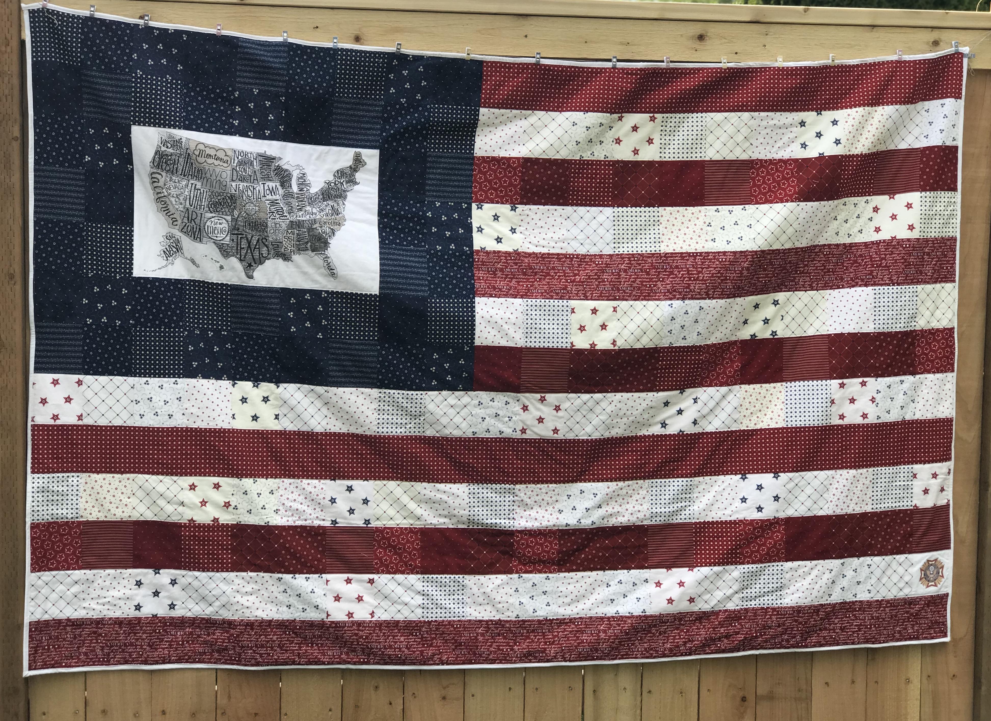 My VFW fundraiser quilt! r/quilting