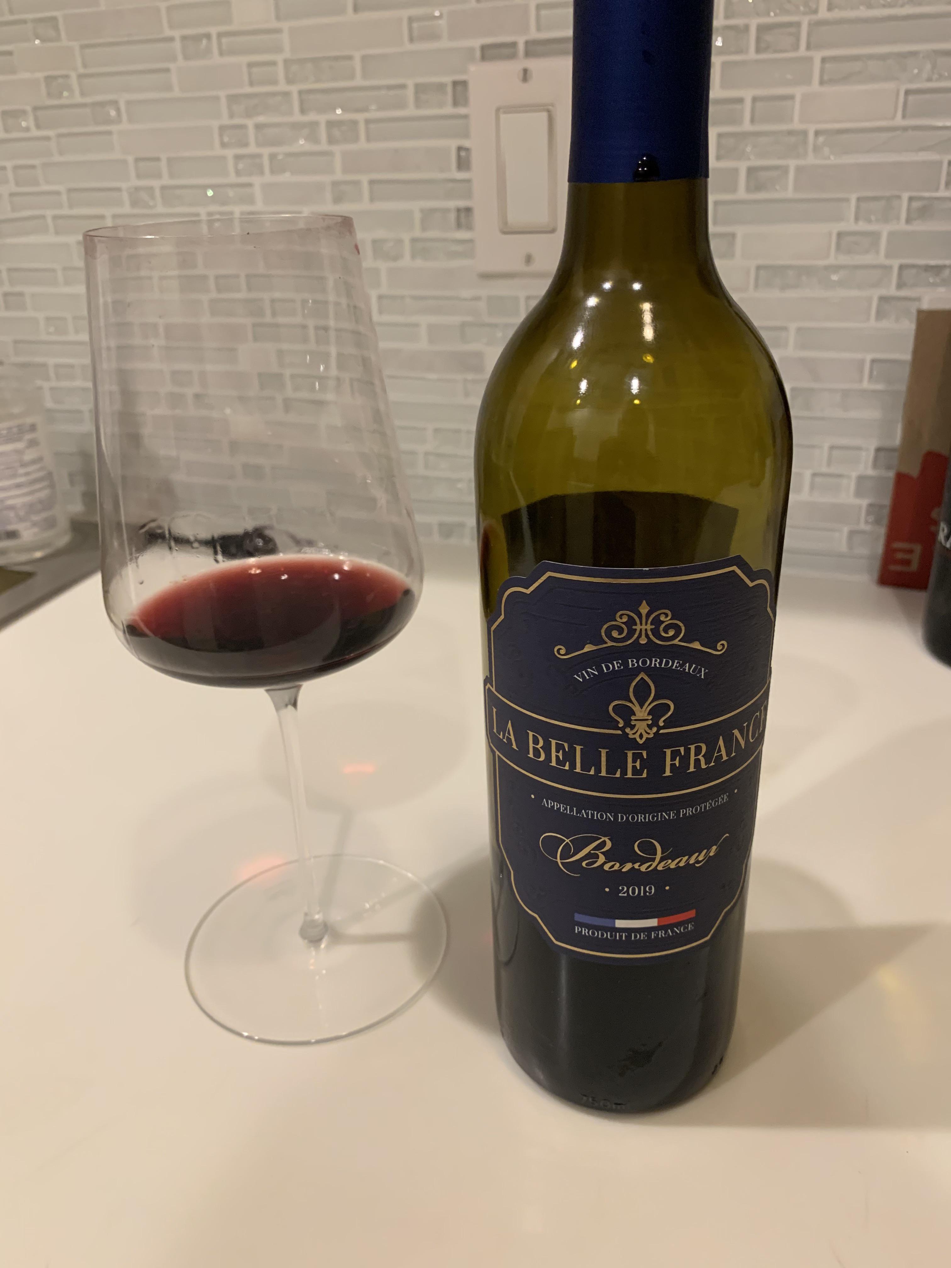 2019 La Belle France Bordeaux Rouge r/wine