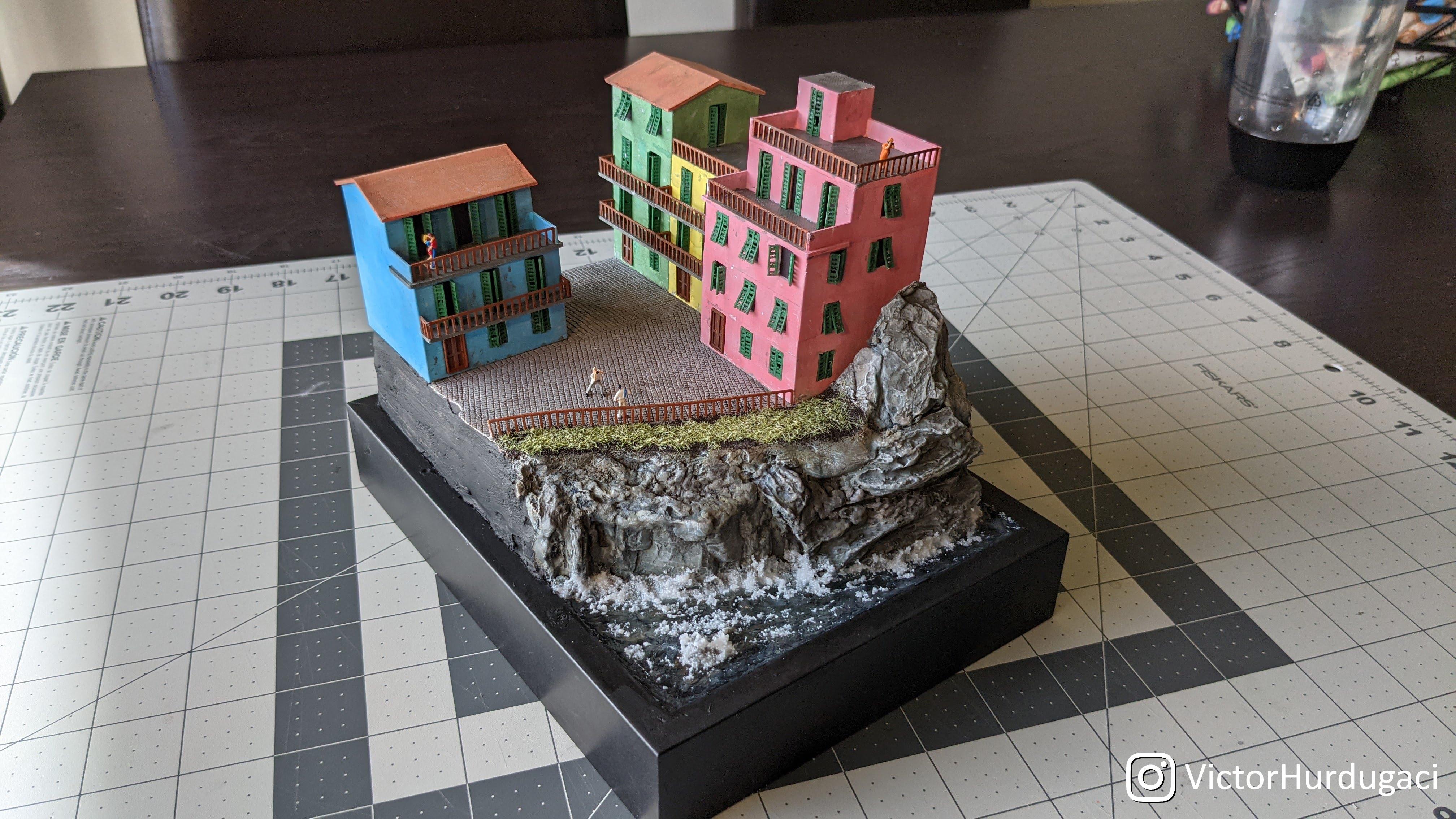 I just finished my most complex project so far N scale diorama