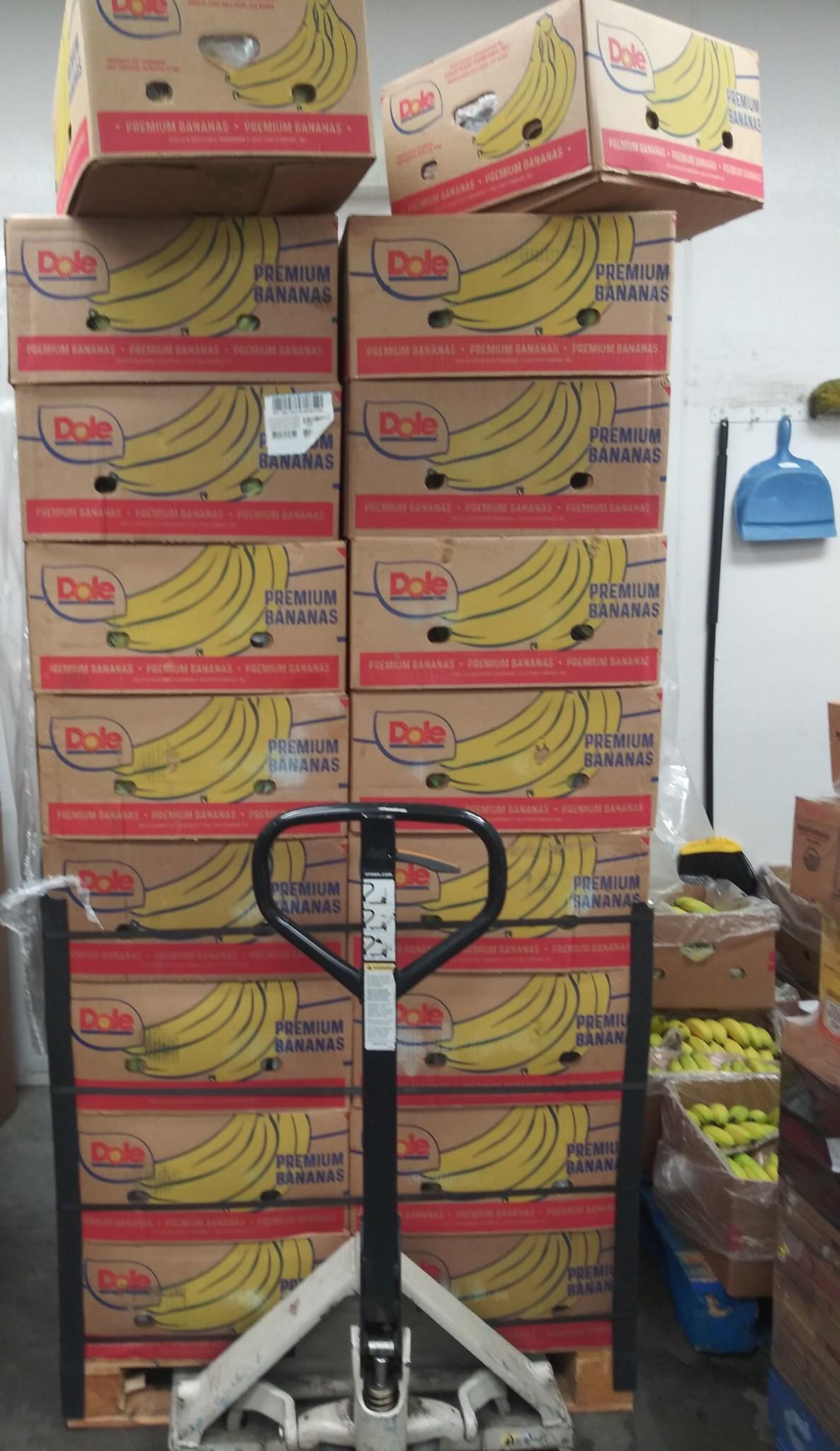 My store's banana box average is 17 boxes. Today my store got 54 boxes