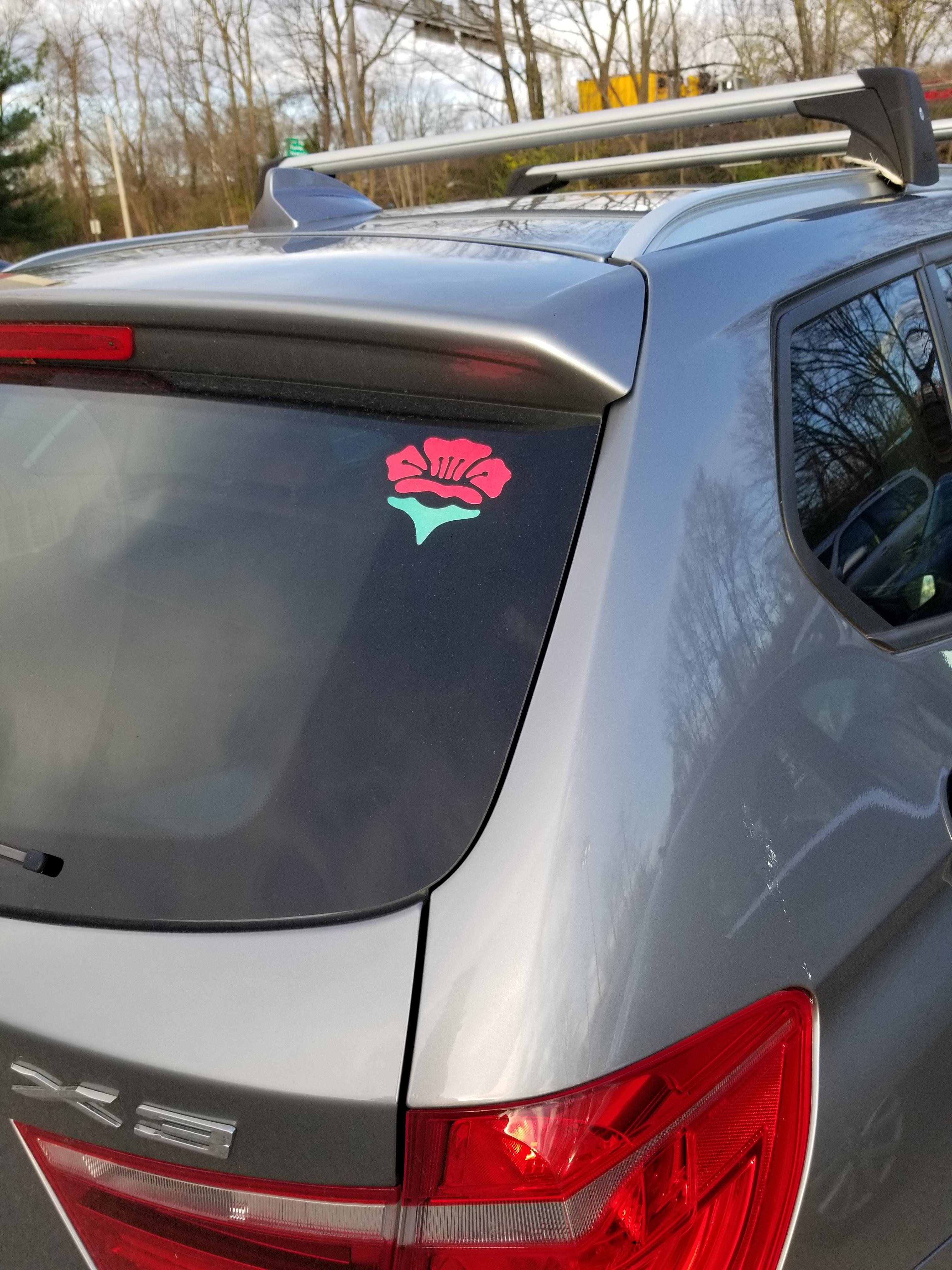 What does this flower bumper sticker mean? r/whatisthisthing