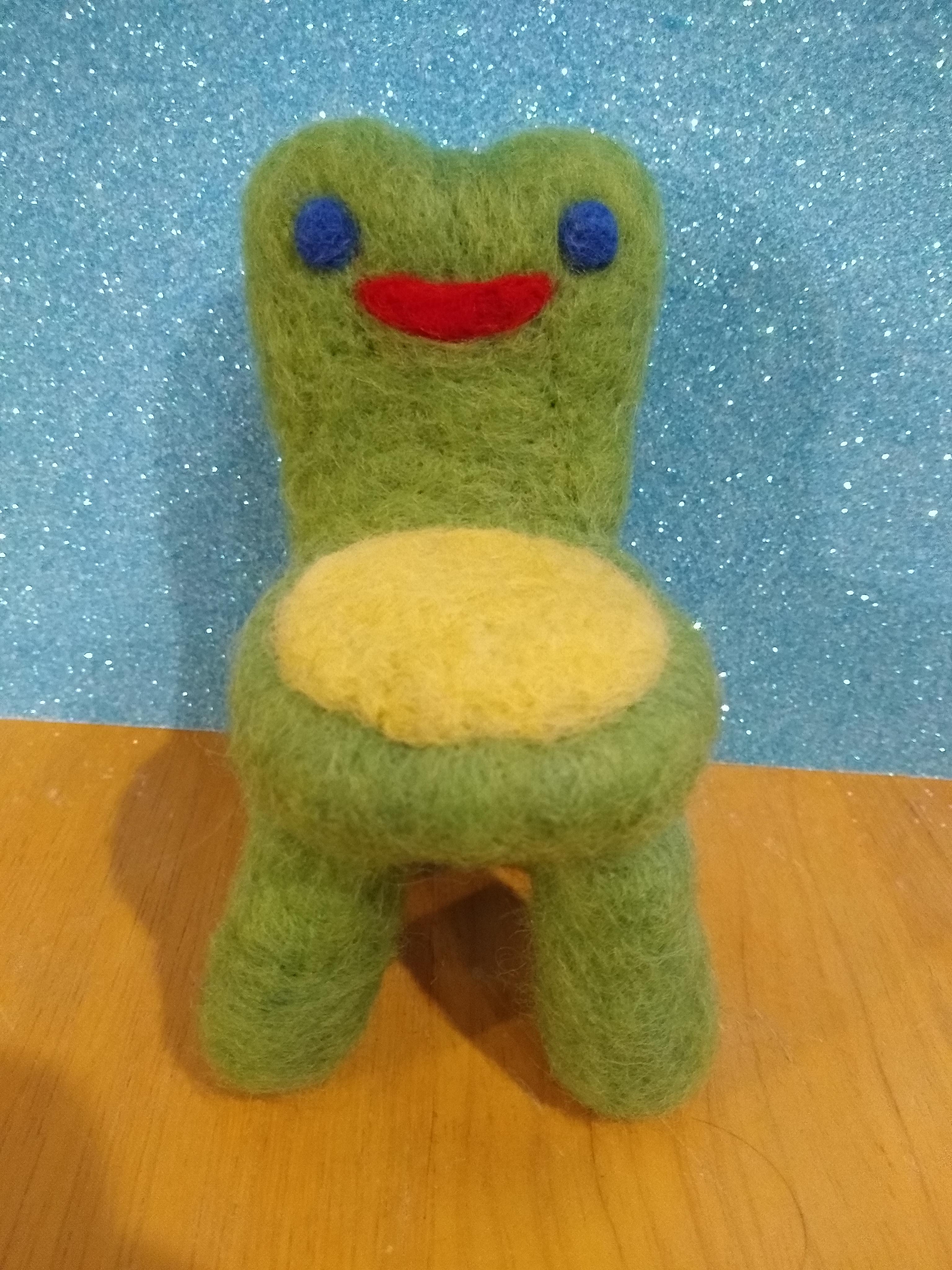 A Felted Friendly Froggy chair I made! r/AnimalCrossing