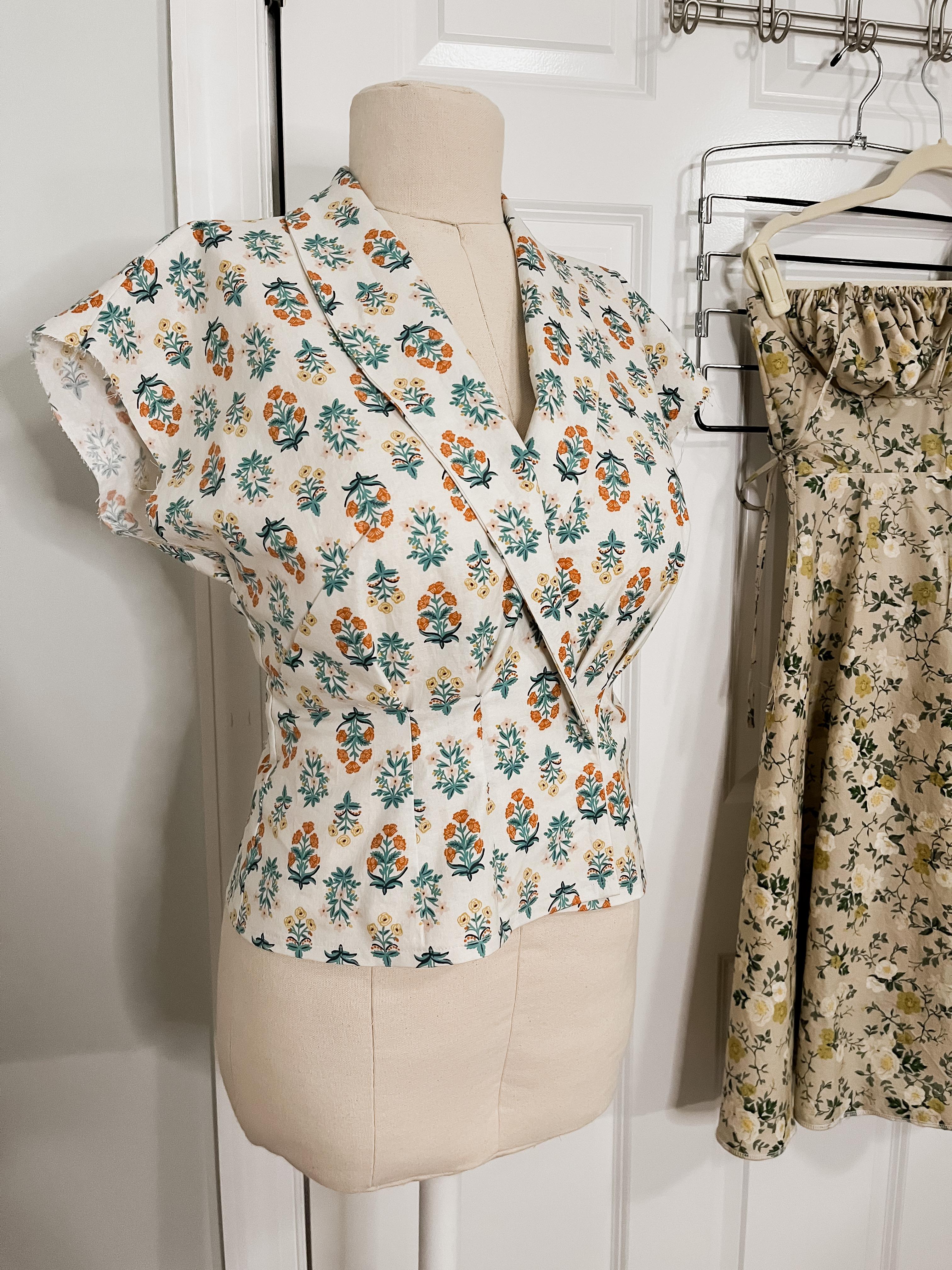 I made a vintage style blouse r/sewing