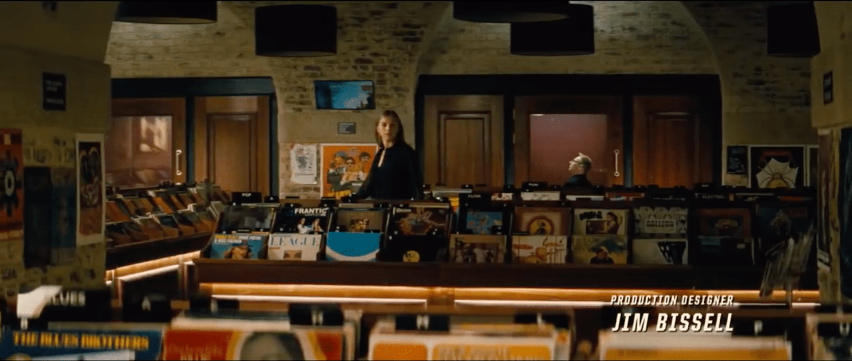 The record store in Kubrick’s “A Clockwork Orange”