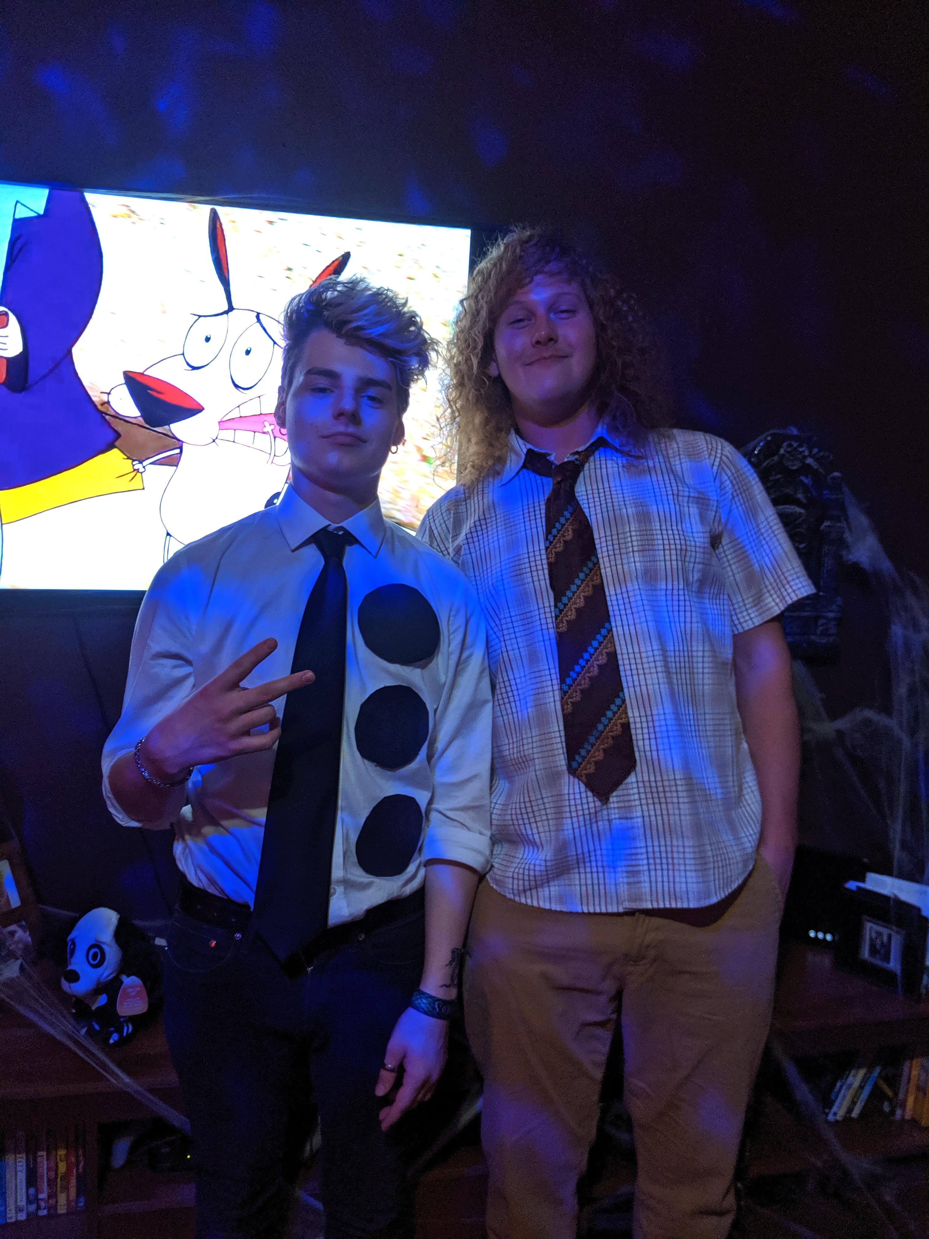 3 hole punch Jim from the office and blake from workaholics r/halloween