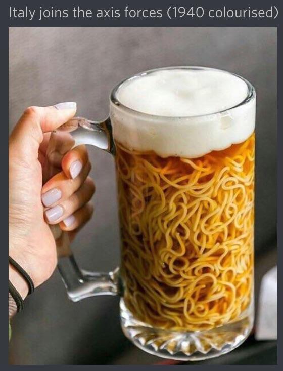 Thanks, I hate spaghetti beer r/TIHI