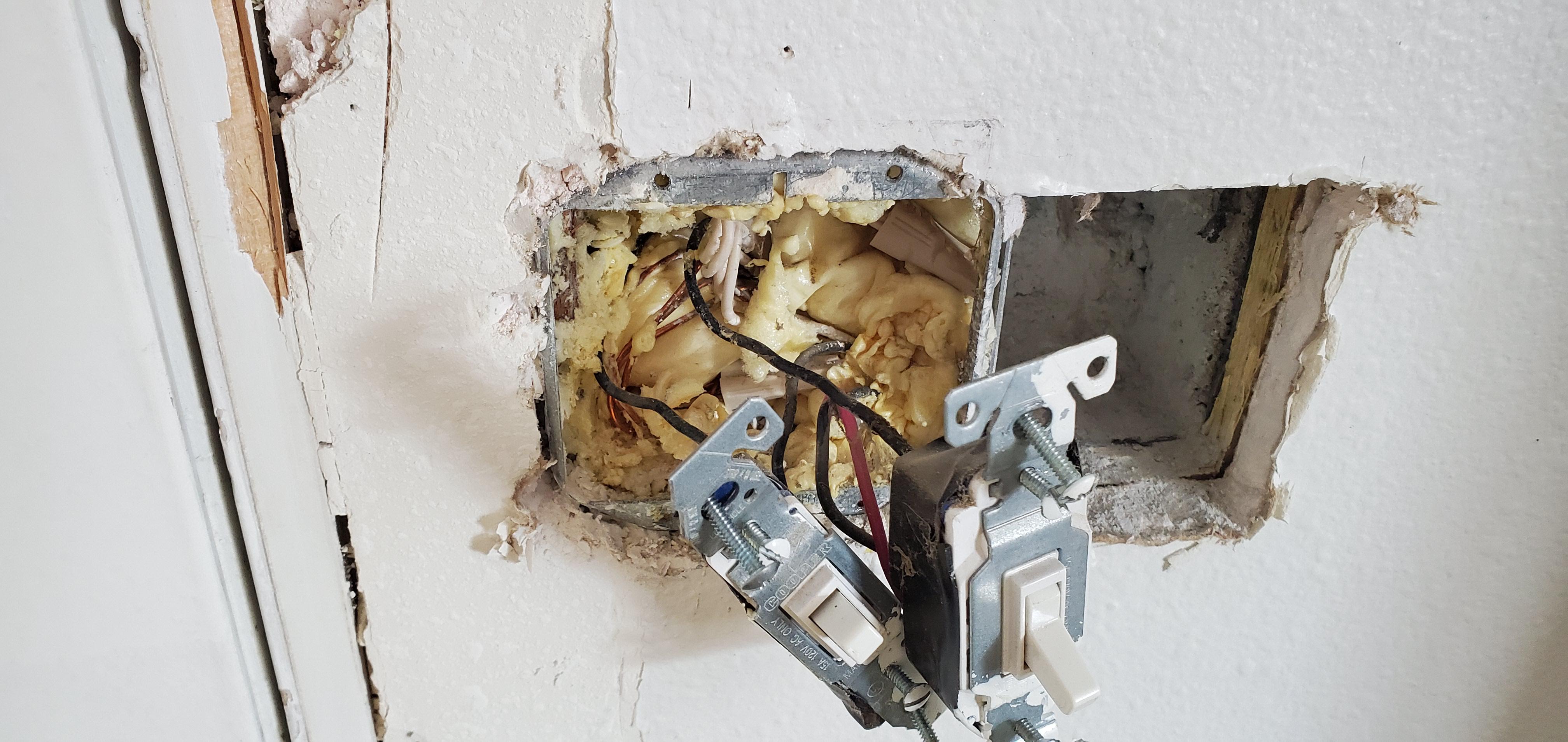 Thanks previous owner. I really enjoyed cleaning spray foam out of this