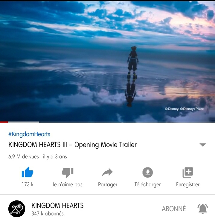 Kingdoms hearts 3 opening movie trailer just hit 6,9 million views r