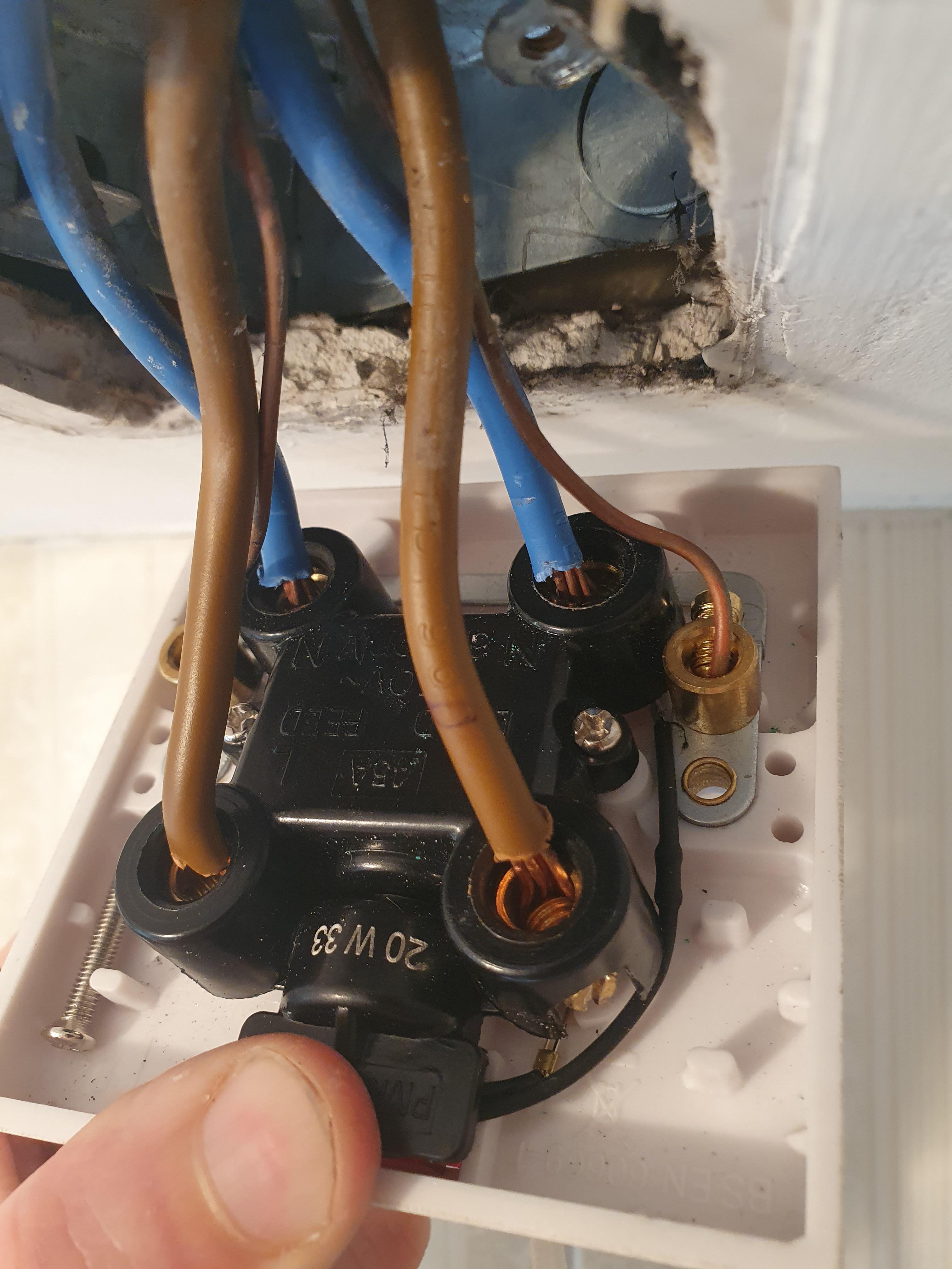 Shower pull switch replacement. Has an led light so I've the L out and