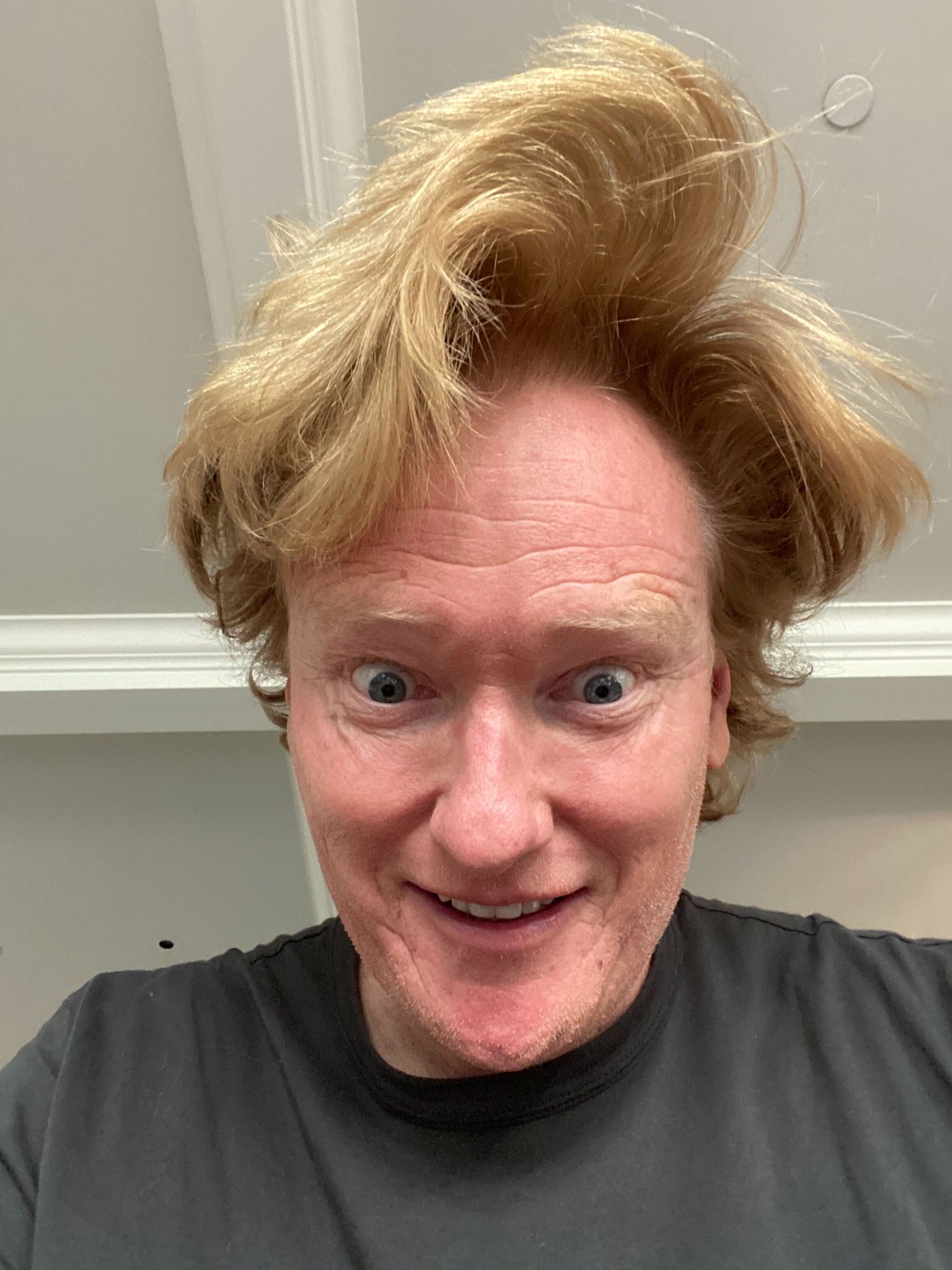 PsBattle Conan O'Brien with long hair