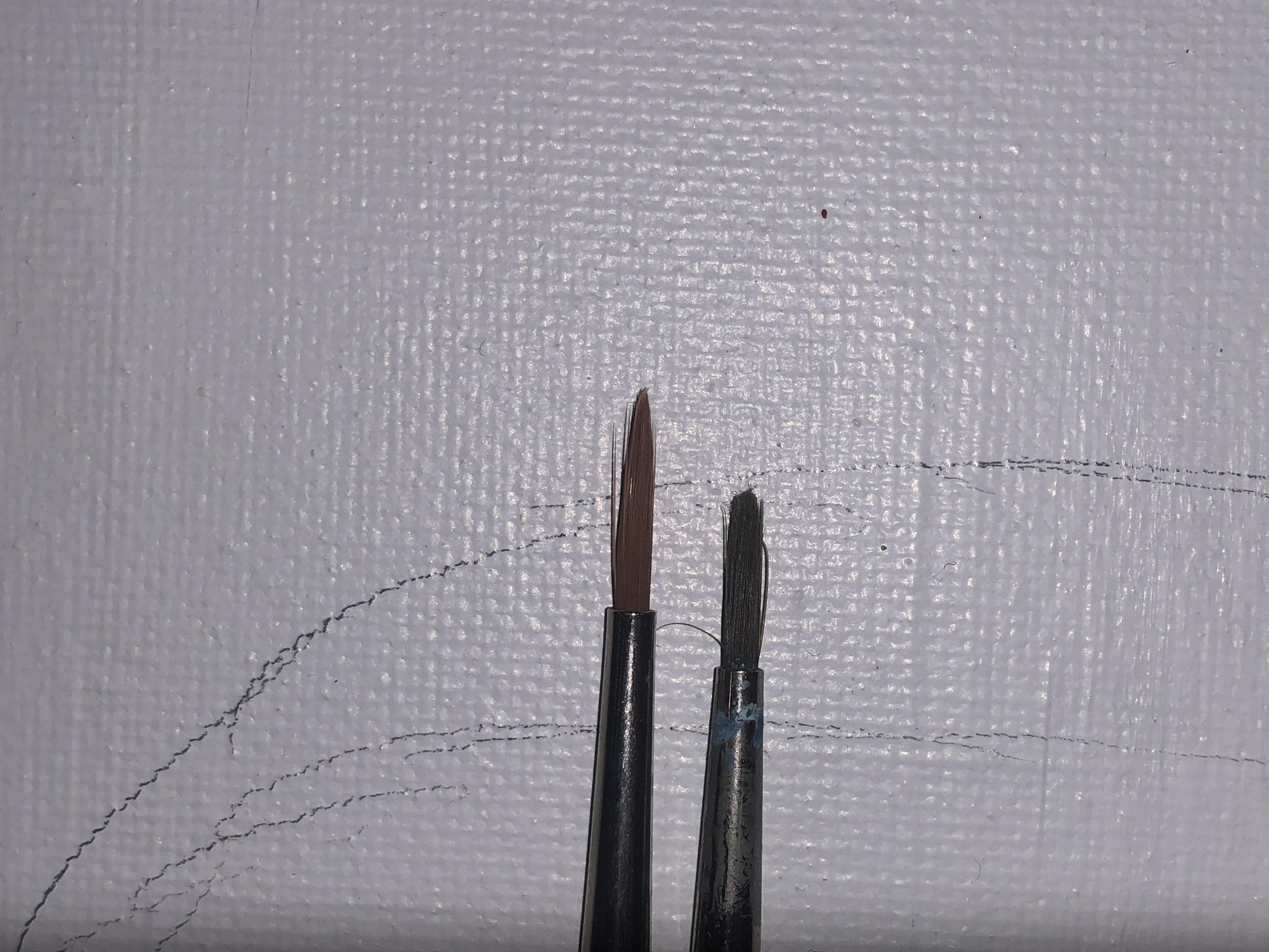 my favorite paint brush for the last four years vs. the same one that