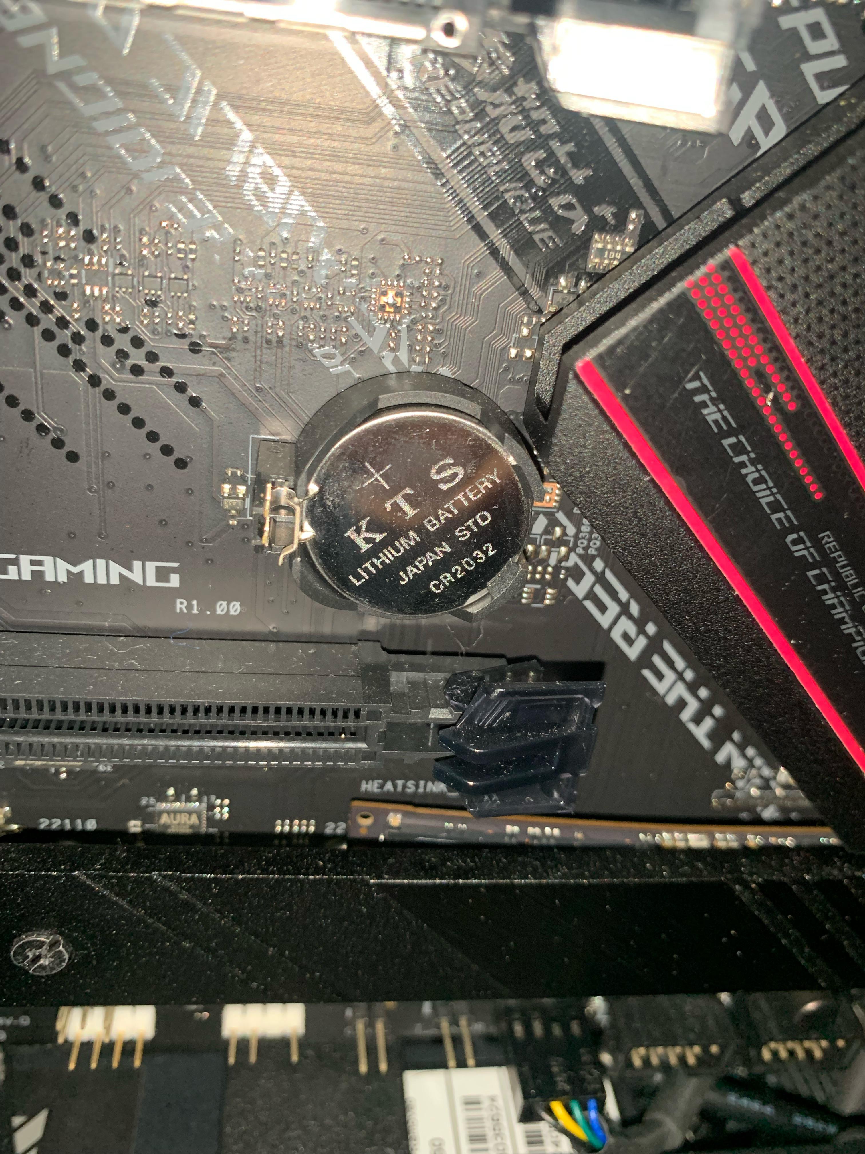 Someone suggested I reset the cmos battery and it says to take the